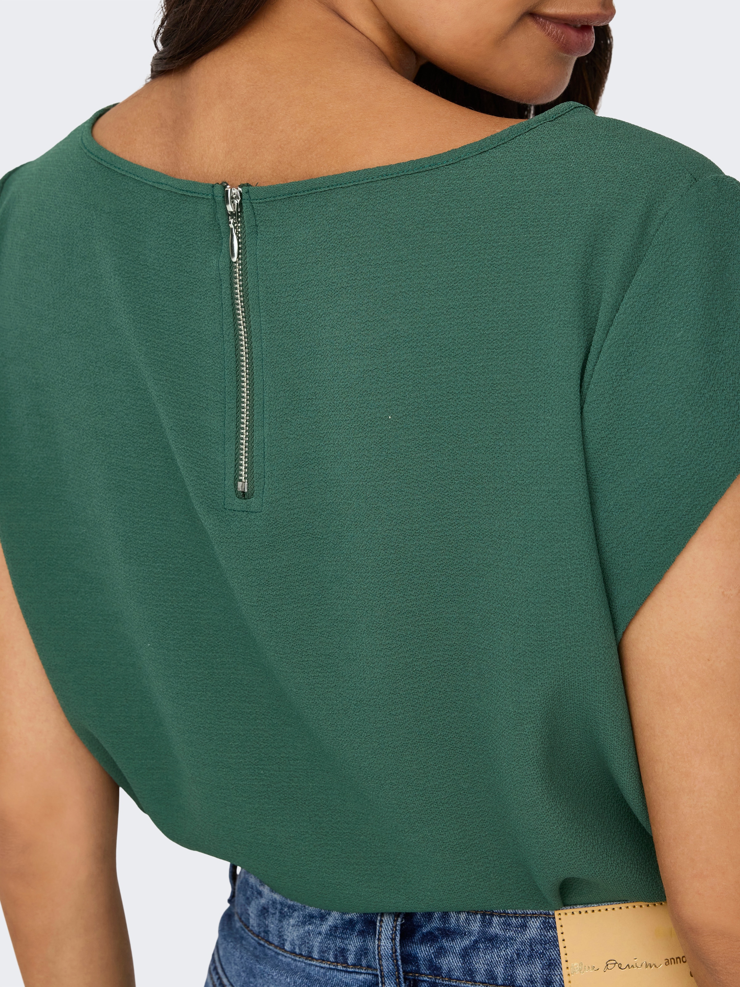 ONLY Kurzarmbluse »ONLVIC S/S SOLID TOP NOOS PTM«