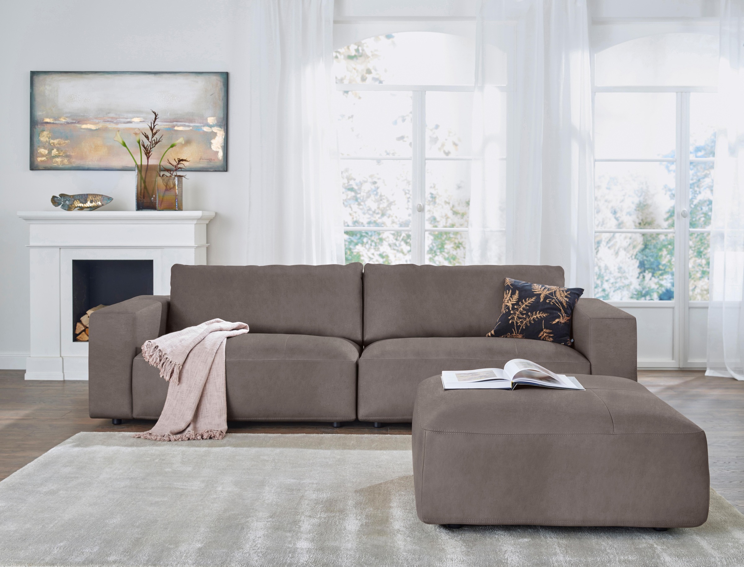 Musterring Big-Sofa »LUCIA«, in vielen Qualitäten und 4 unterschiedlichen Nähten, 3-Sitzer