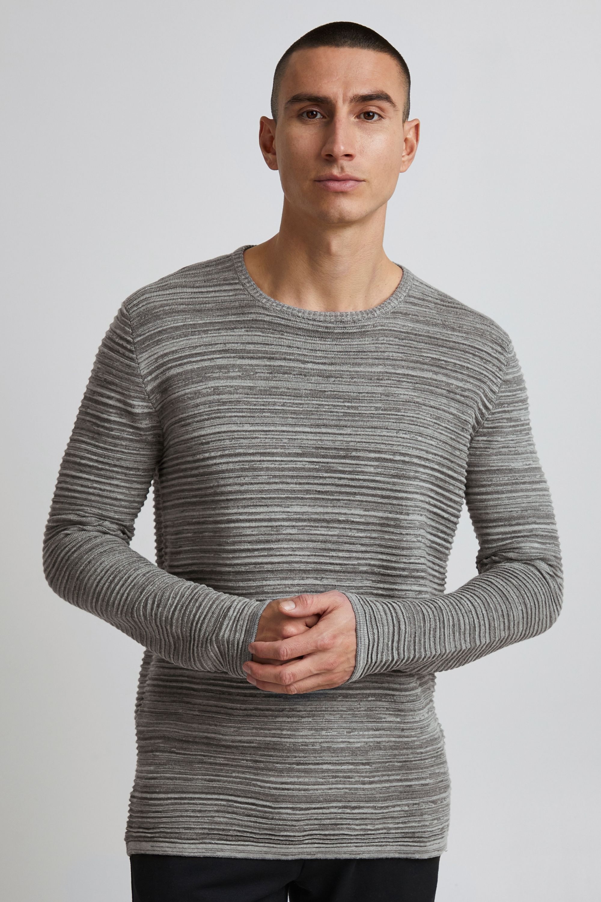 !Solid Strickpullover »Strickrundhalspullov SDStruan«