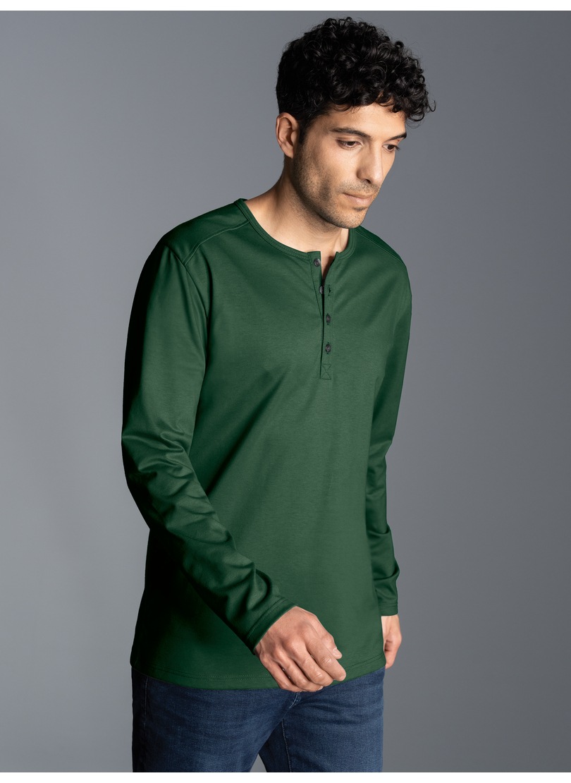 Trigema Longsleeve »TRIGEMA Langarmshirt mit Knopfleiste«, (1 tlg.)