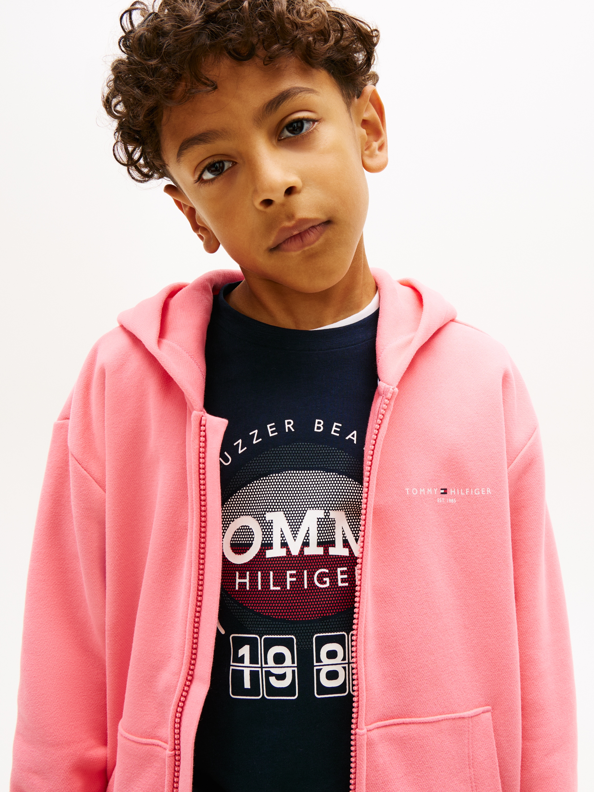 Tommy Hilfiger Kapuzensweatjacke »MINI CORP ZIP THROUGH HOODIE« Kinder bis 16 Jahre