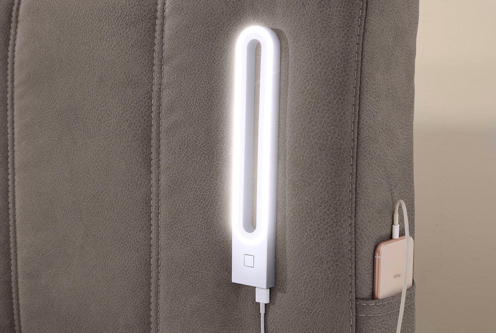 Jockenhöfer Gruppe Boxspringbett Kati, mit Topper, Bettkasten, dimmbare LED-Beleuchtung und USB Ladeport