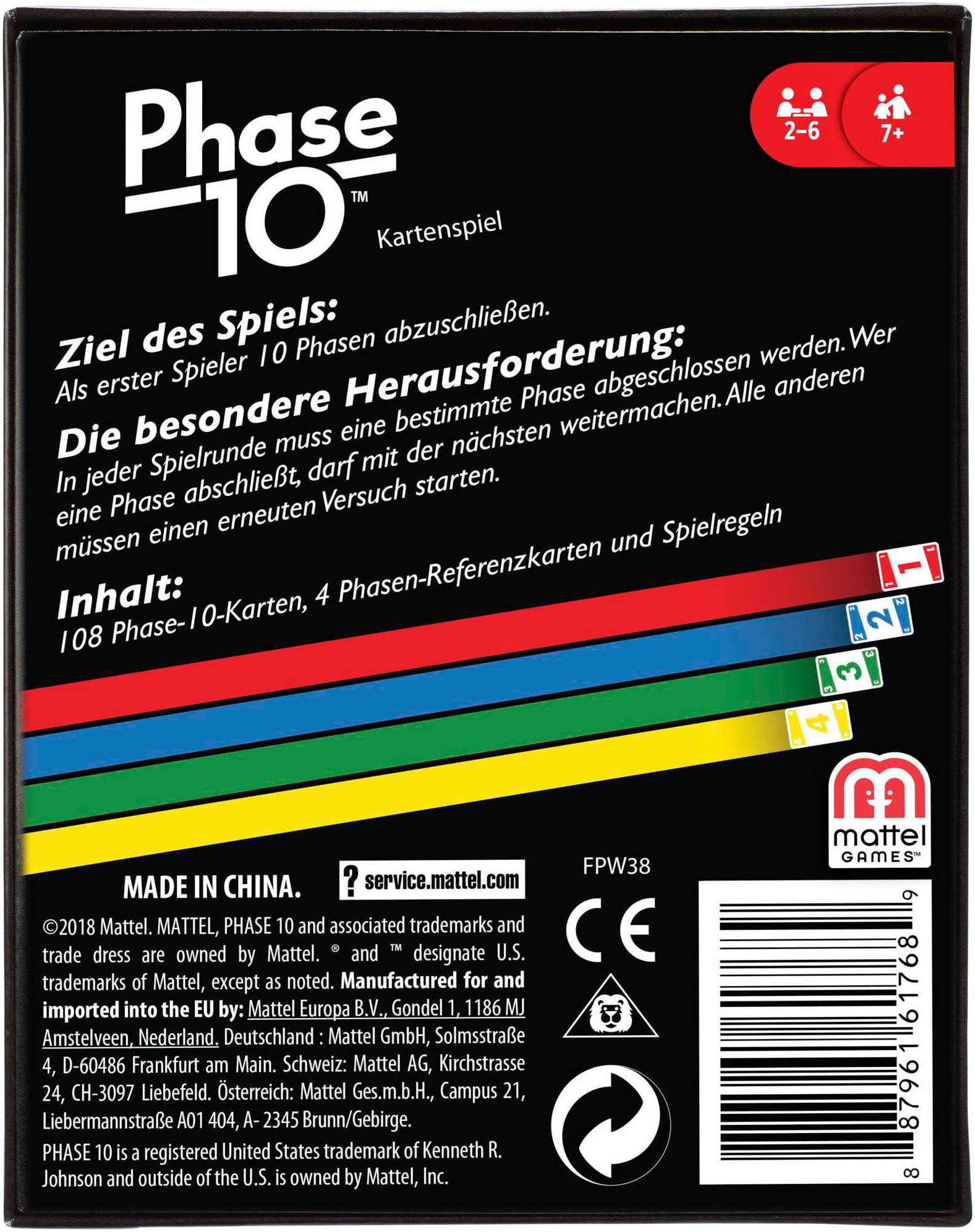 Mattel games Spiel »Phase 10«