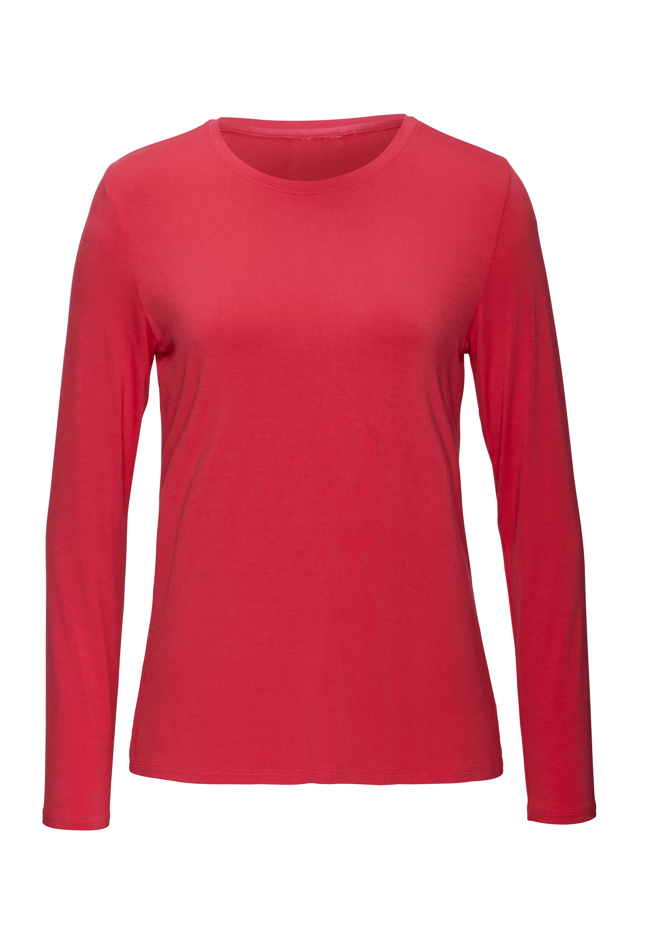 LASCANA Langarmshirt »aus weichem Viskose-Stretch«