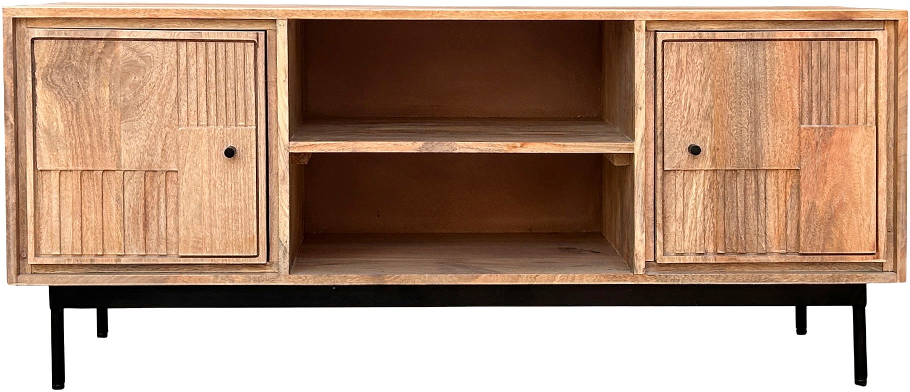 SIT Lowboard 1 Stk. tlg. Massives Lowboard mit variablen Böden & 2 Kabeldurchführungen