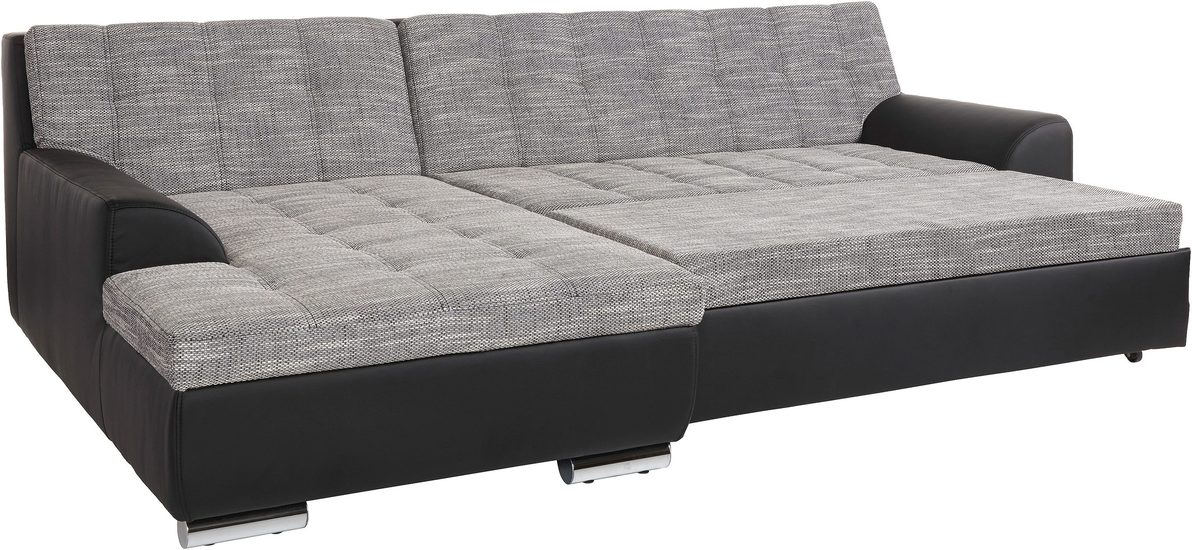 DOMO collection Ecksofa Treviso, wahlweise mit Bettfunktion, incl. Zierkissen