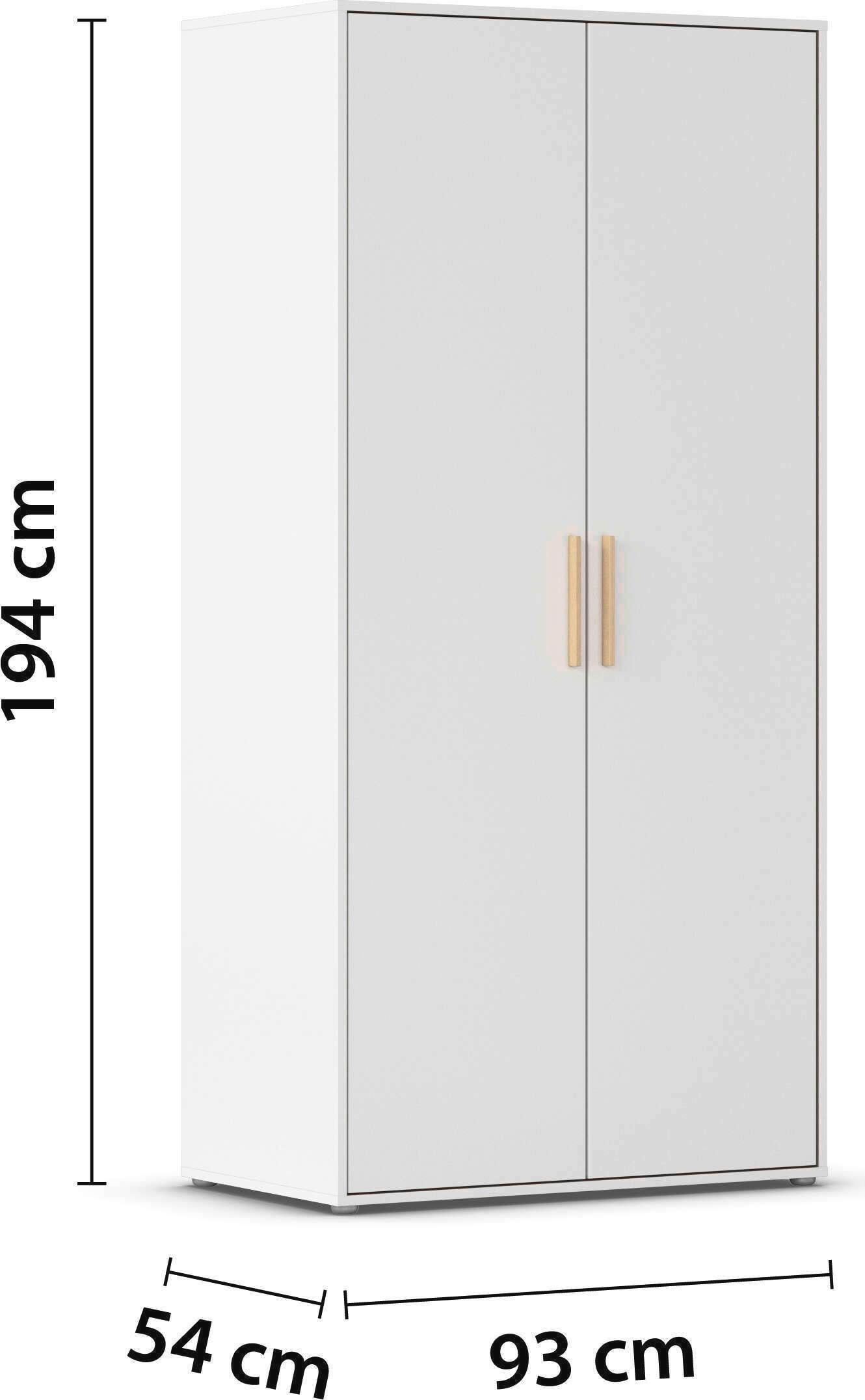 INOSIGN BY RAUCH Kleiderschrank »Schrank Garderobe Schlafzimmer Stauraum PAULLY TOPSELLER Wäscheschrank«, (mit 3 unterschiedlichen Griff-Varianten) 3 Griffvarianten MADE IN GERMANY