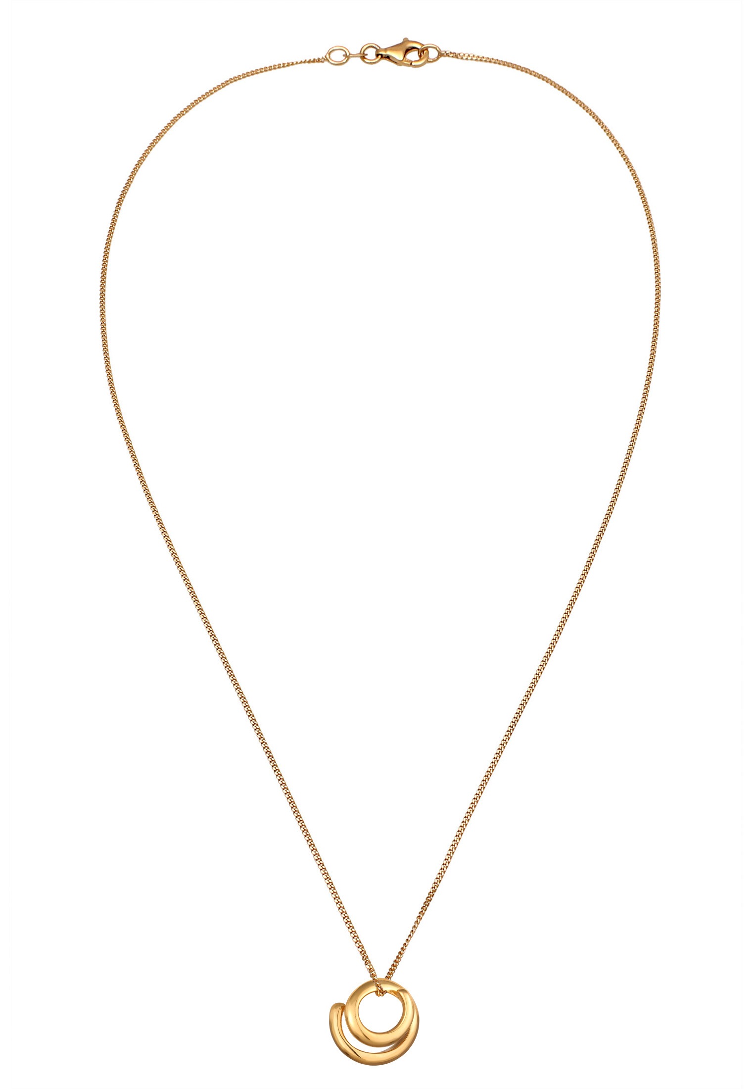 Elli Kette mit Anhänger »Halskette Anhänger Rund Wickeldesign 925 Sterling Silber«
