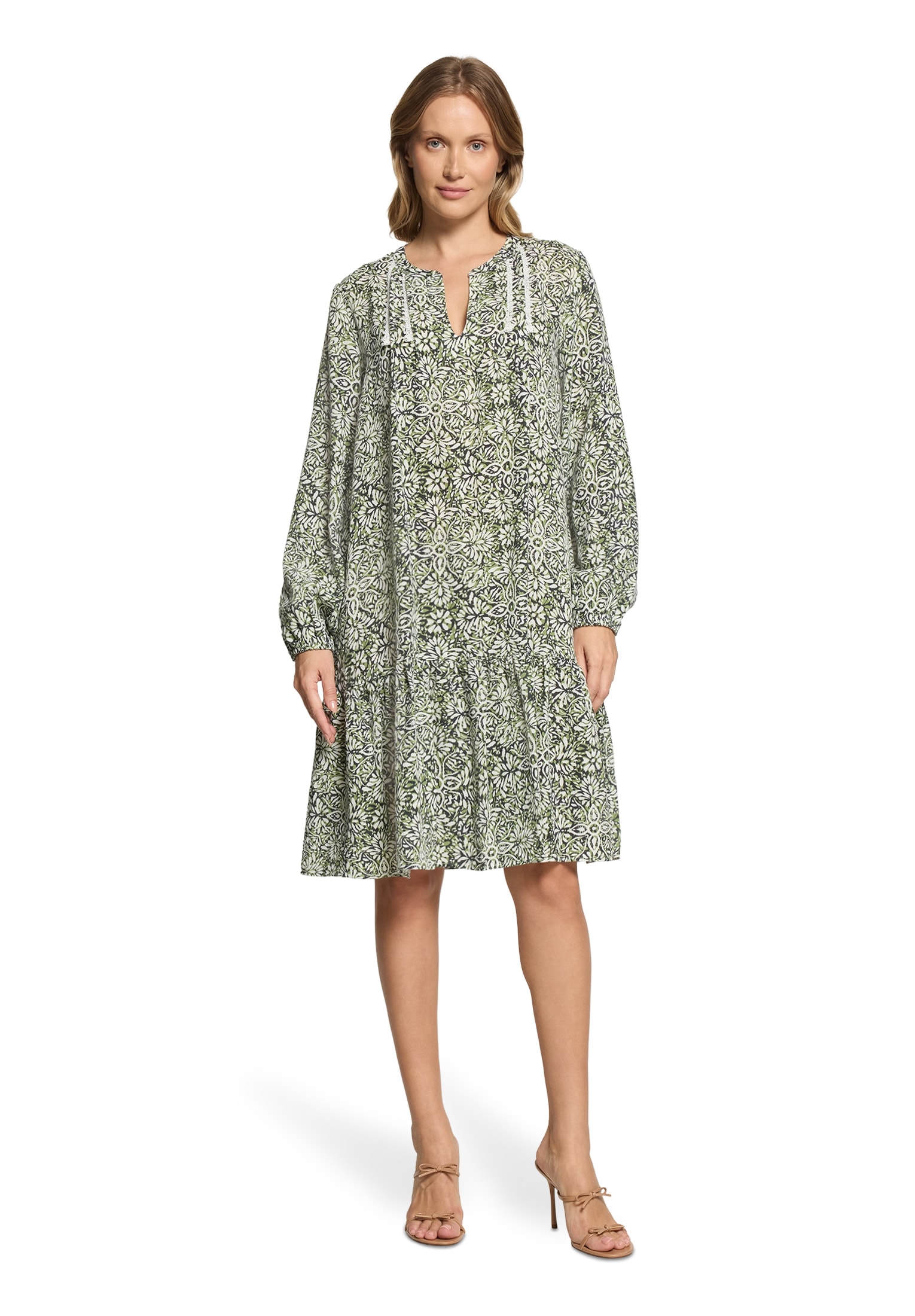 Cartoon Midikleid »Stufenkleid mit Biesen«
