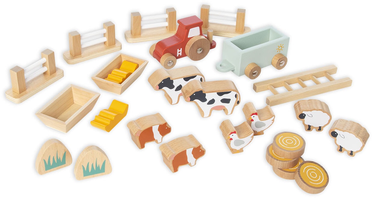 Pinolino® Spielwelt »Bauernhof Henri mit Zubehör«, aus Holz; FSC®- schützt Wald - weltweit