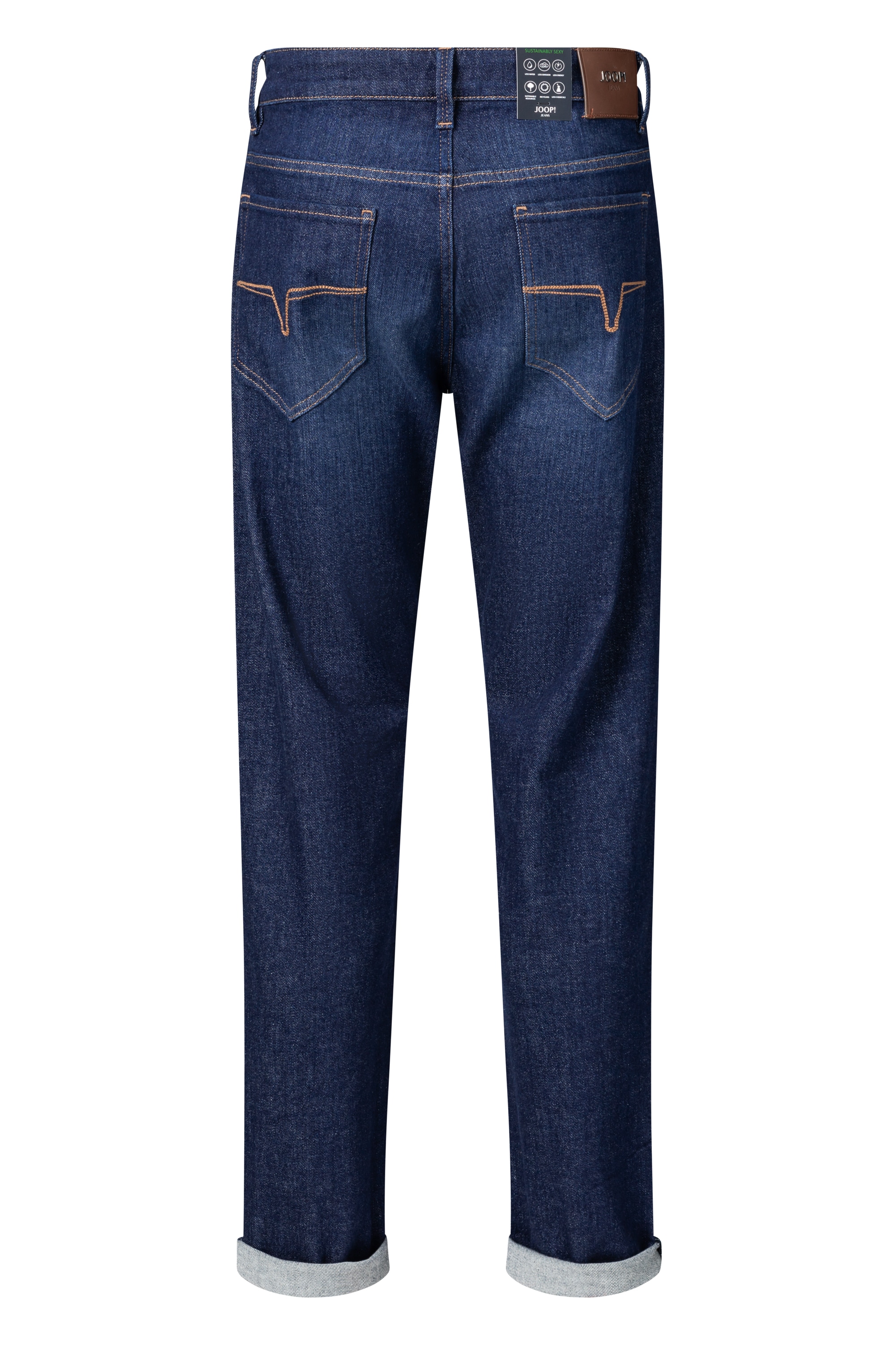 Joop Jeans Slim-fit-Jeans »Mitch«, Logopatch, Coinpocket, stoned wash Optik, Länge 32
