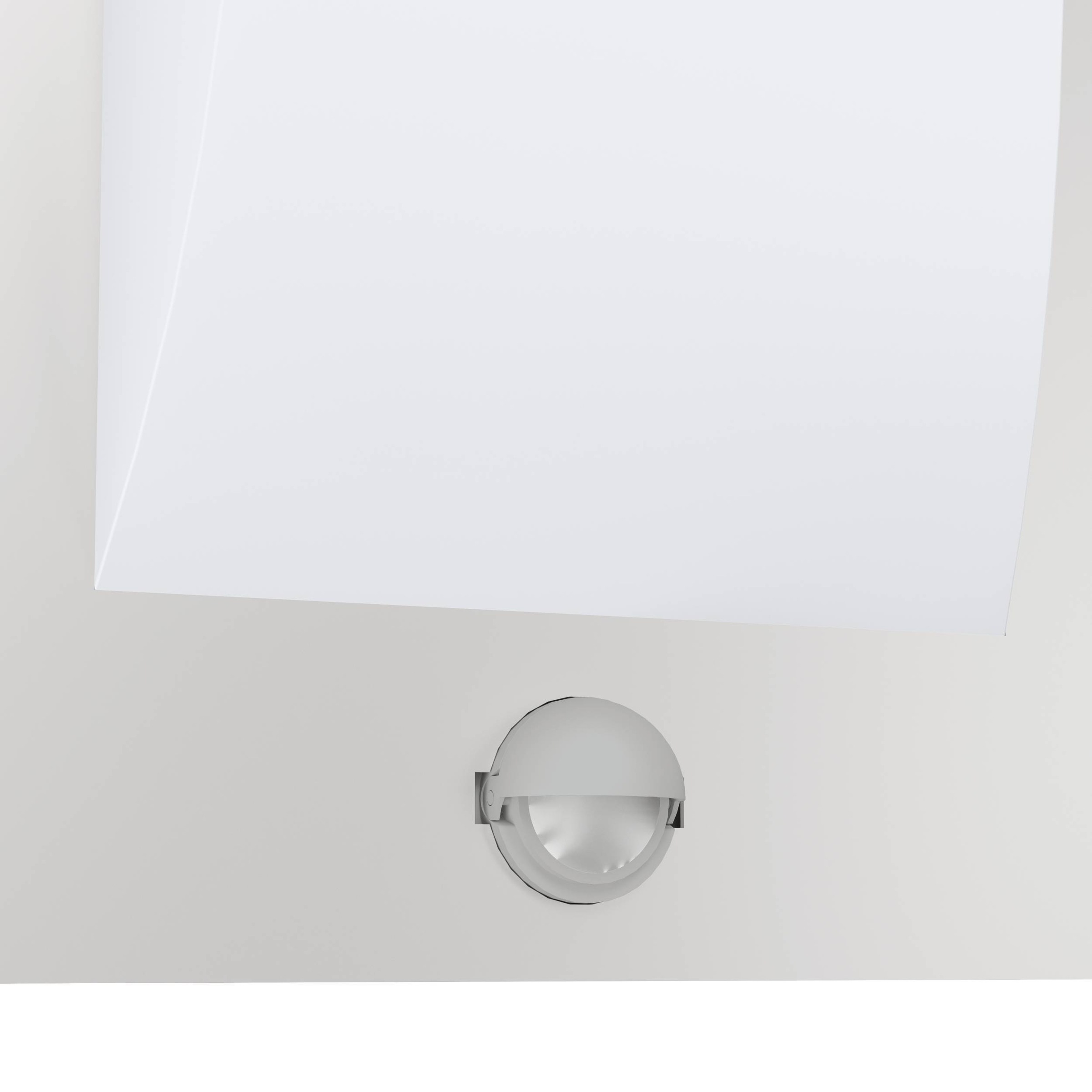 EGLO Wandleuchte »Verres Außen-Wandlampe, Außenleuchte, silber, weiß, IP44, Außenlampe« E27 1 Stk. Wand-/Deckenleuchte - L18 x H29 x AL9 cm - edelstahl, weiß
