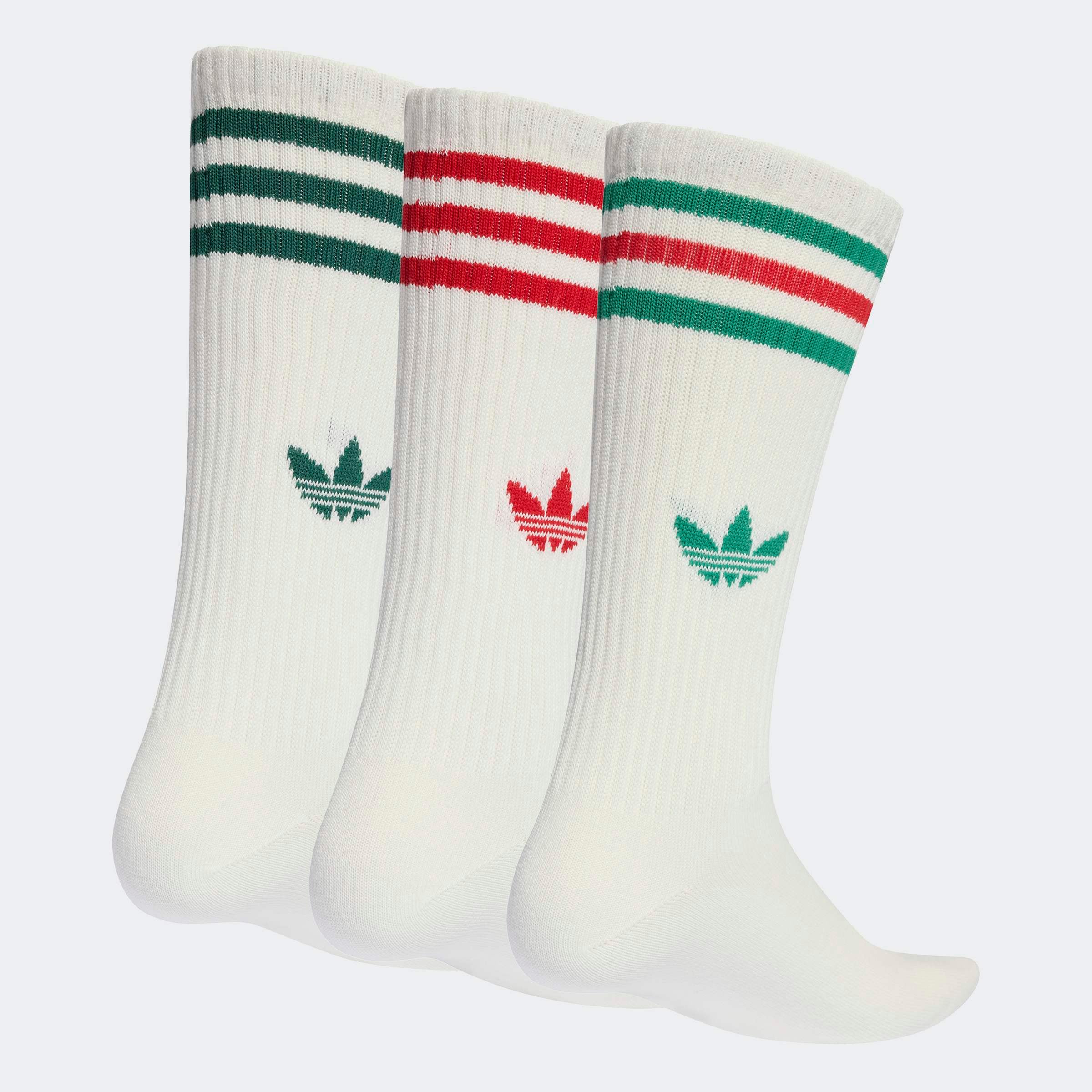 adidas Originals Sportsocken »3-STREIFEN HIGH CREW, 3 PAAR« 3 Paar tlg. für verschiedene Aktivitäten, wadenlange Passform