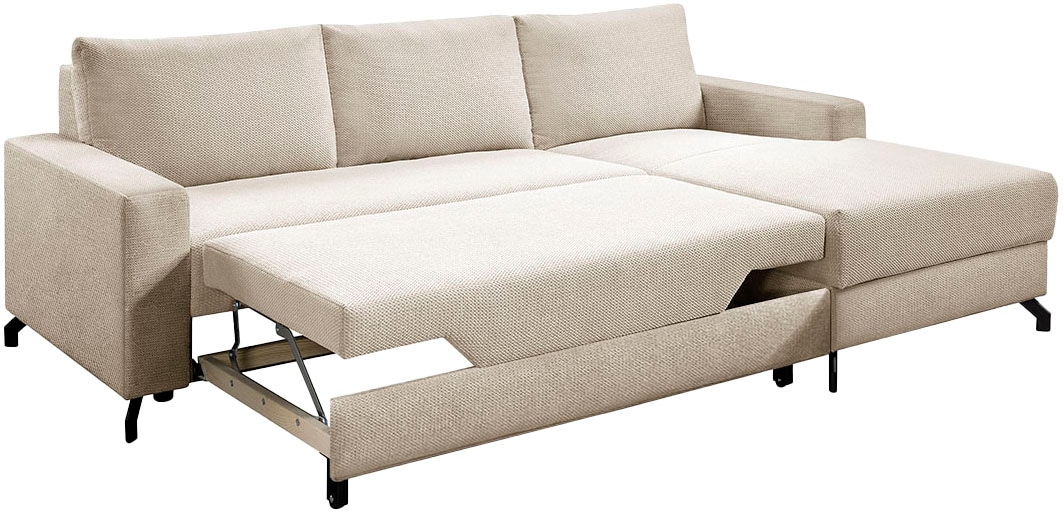 exxpo - sofa fashion Ecksofa, wahlweise mit Bettfunktion, Bettkasten