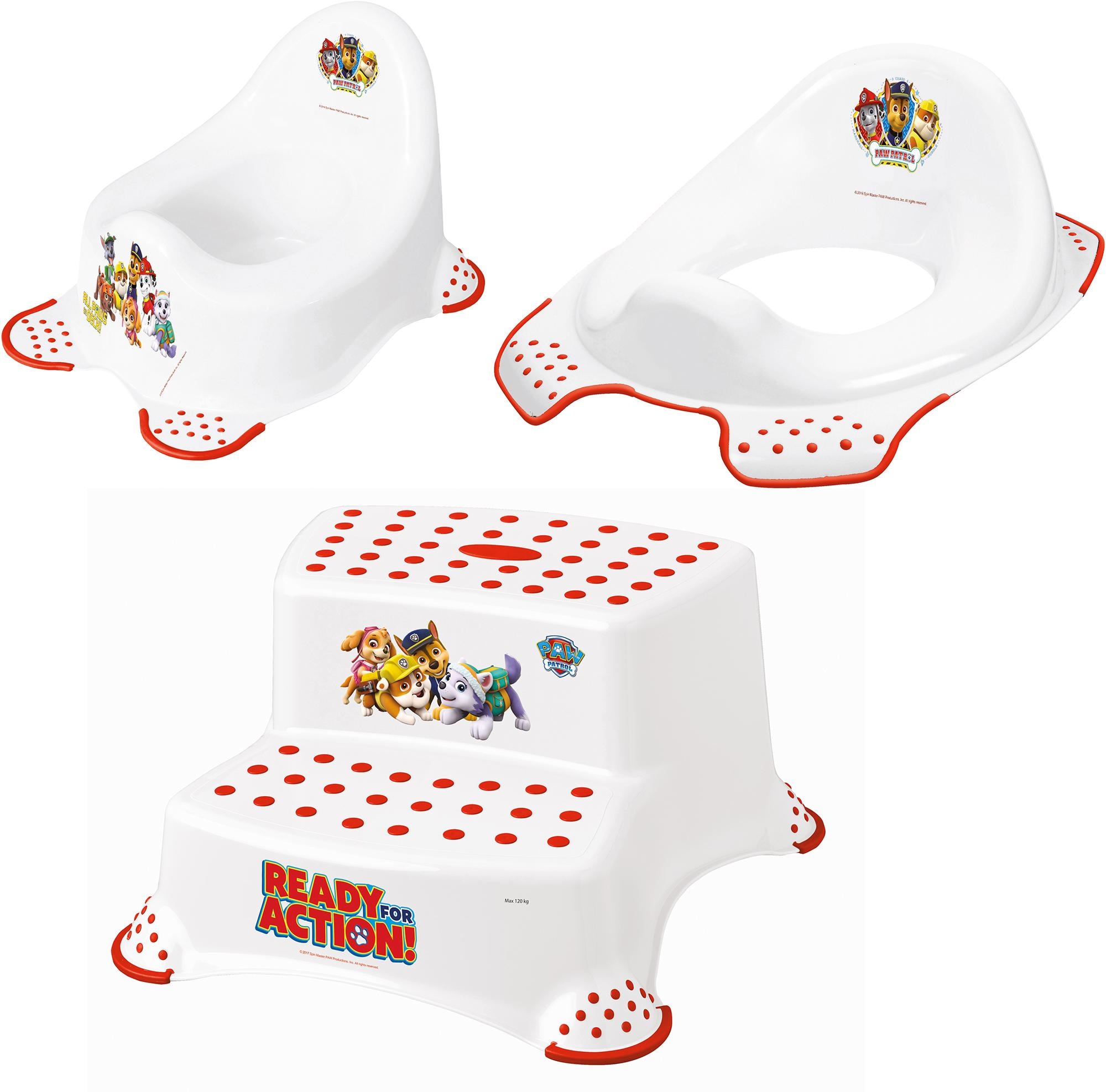 keeeper Töpfchen »PAW Patrol«, (Set, 3 tlg.), Kinderpflege-Set - Töpfchen, Toilettensitz und Tritthocker