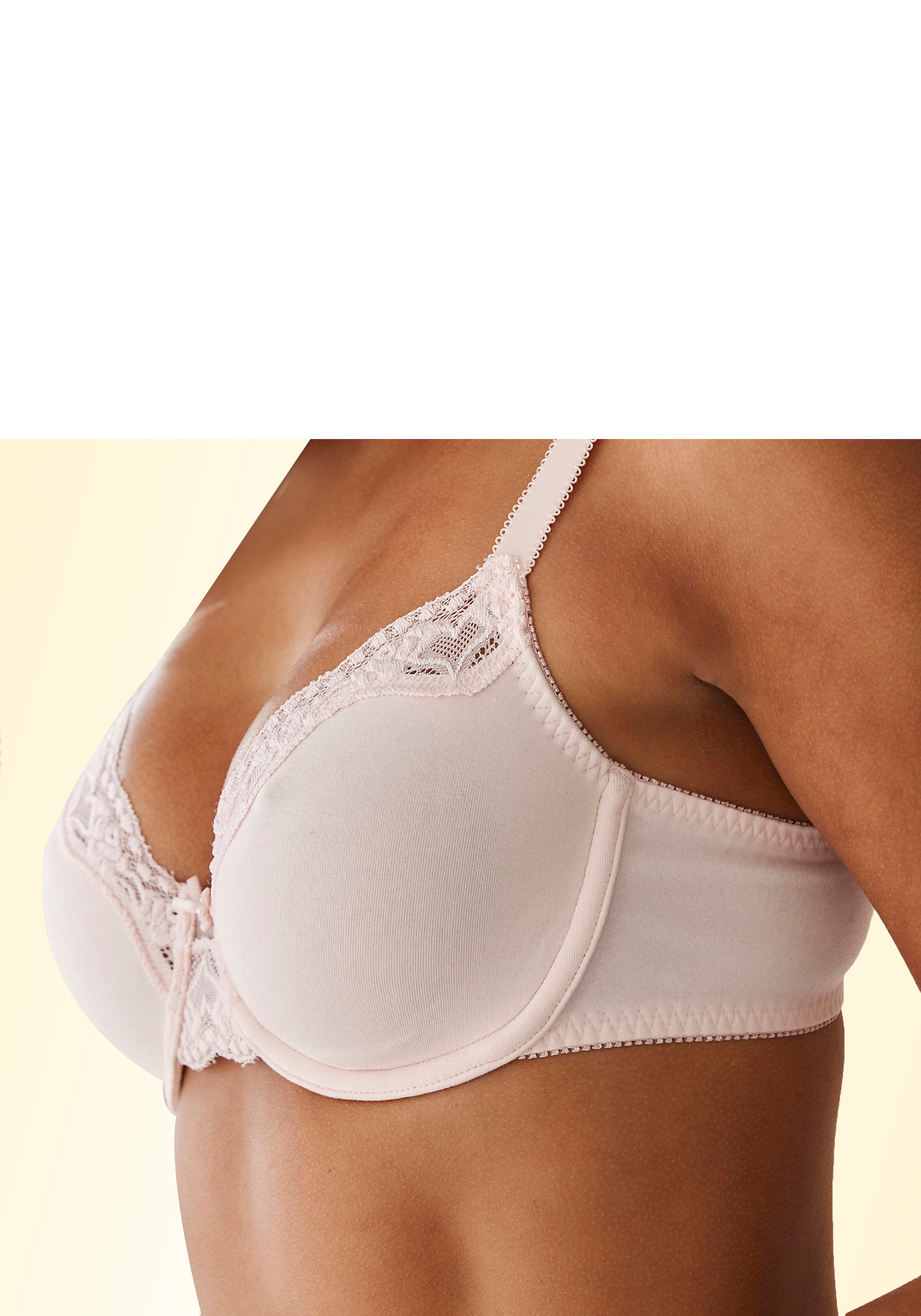 petite fleur Bügel-BH, (Packung, kaufen Dessous bei Stück), 2 online mit Jacquardspitze, OTTO Basic zarter