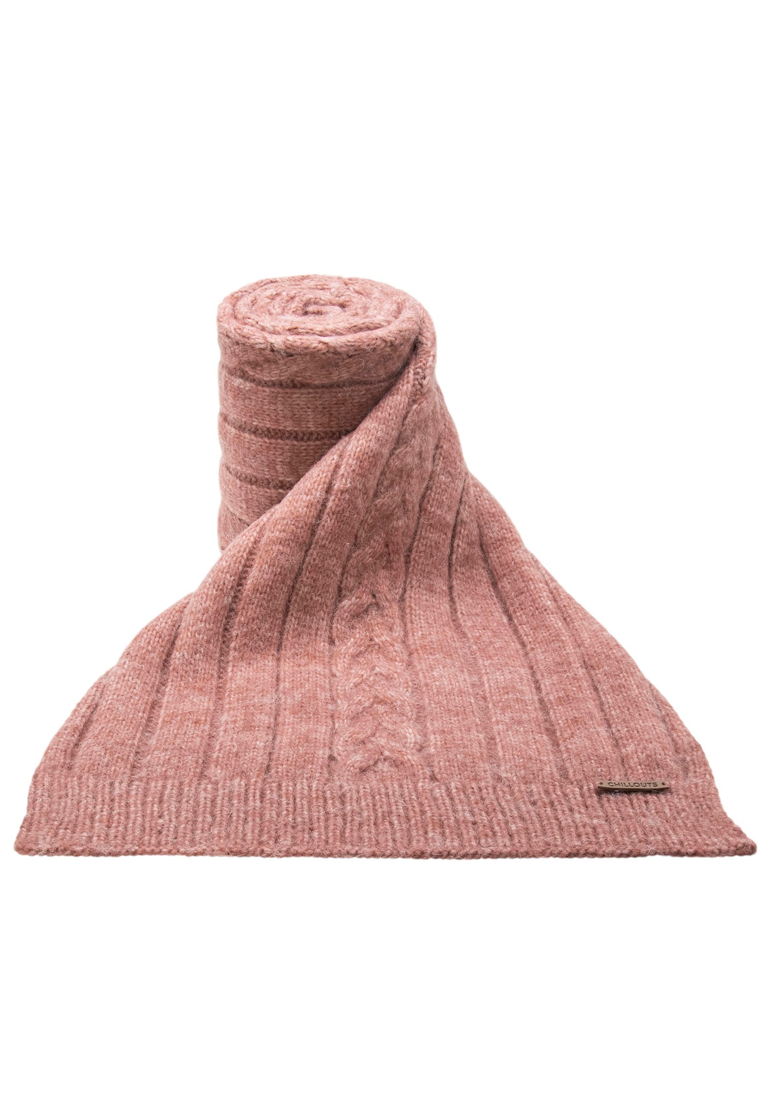 chillouts Strickschal, Feinstrickschal, Mit Zopfmuster