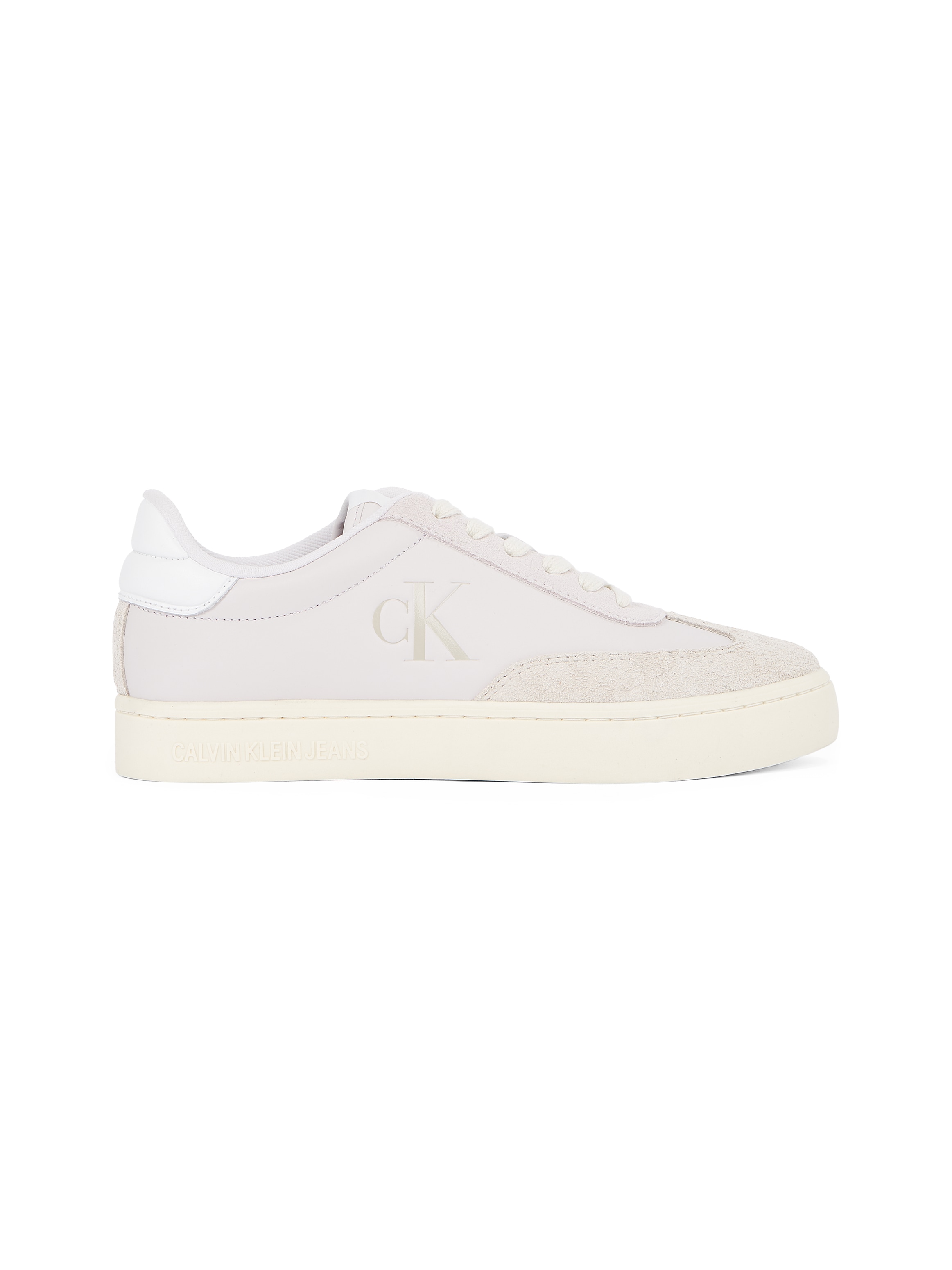 Calvin Klein Jeans Plateausneaker »CLASSIC CUPSOLE LOW MG MIX«, Schnürschuh, Halbschuh, Freizeitschuh mit gepolstertem Schaftrand