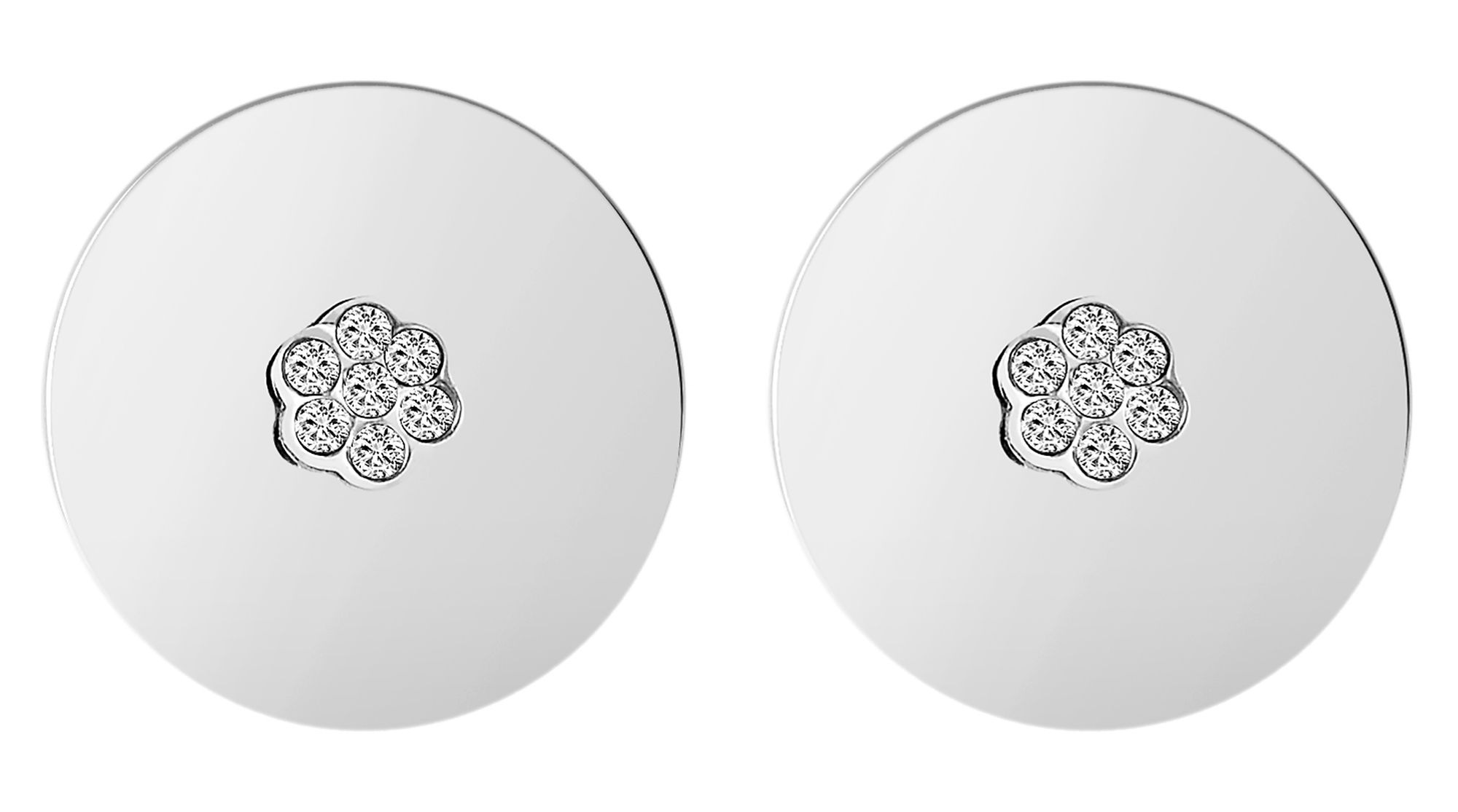 Adelia´s Paar Ohrstecker »Damen Ohrringe ¿ Ohrstecker aus Edelstahl mit Strass Steinchen«
