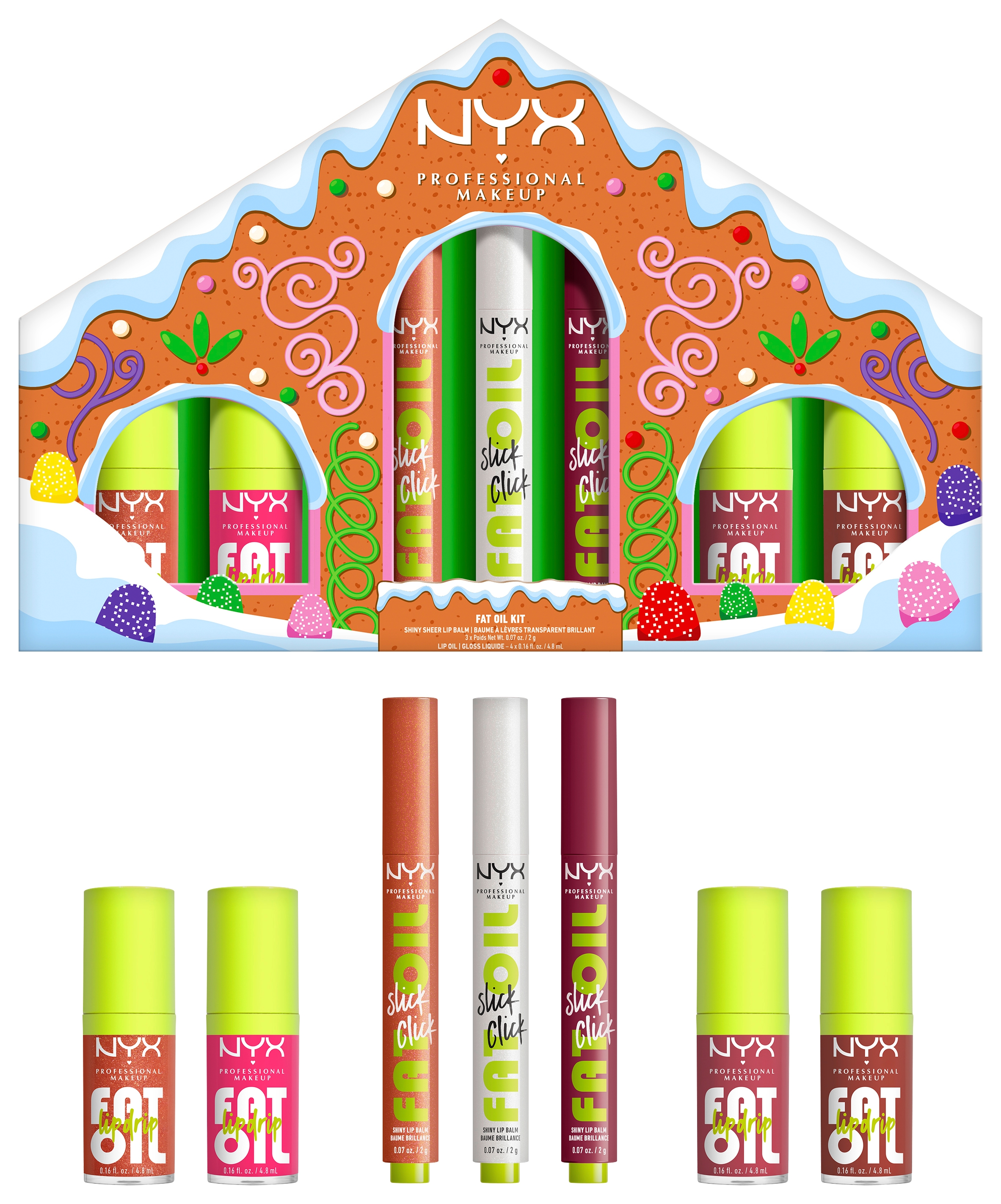 NYX Lipgloss »NYX Professional Makeup Fat Gingerbread House Kit«