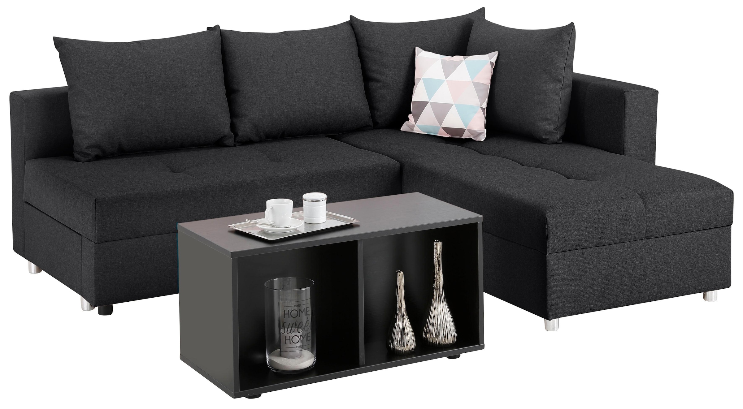 Home affaire Ecksofa Italia, mit Bettfunktion und Bettkasten