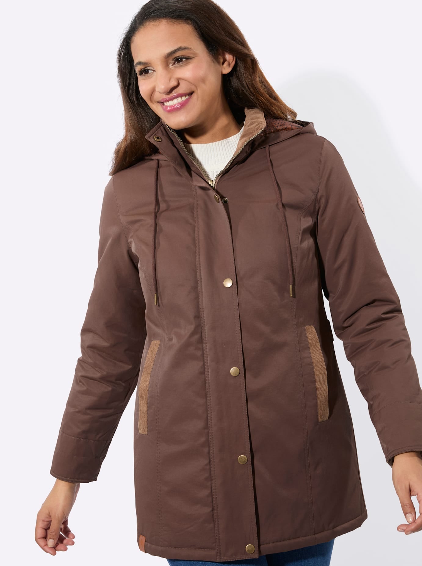 Casual Looks Canvasjacke mit Kapuze