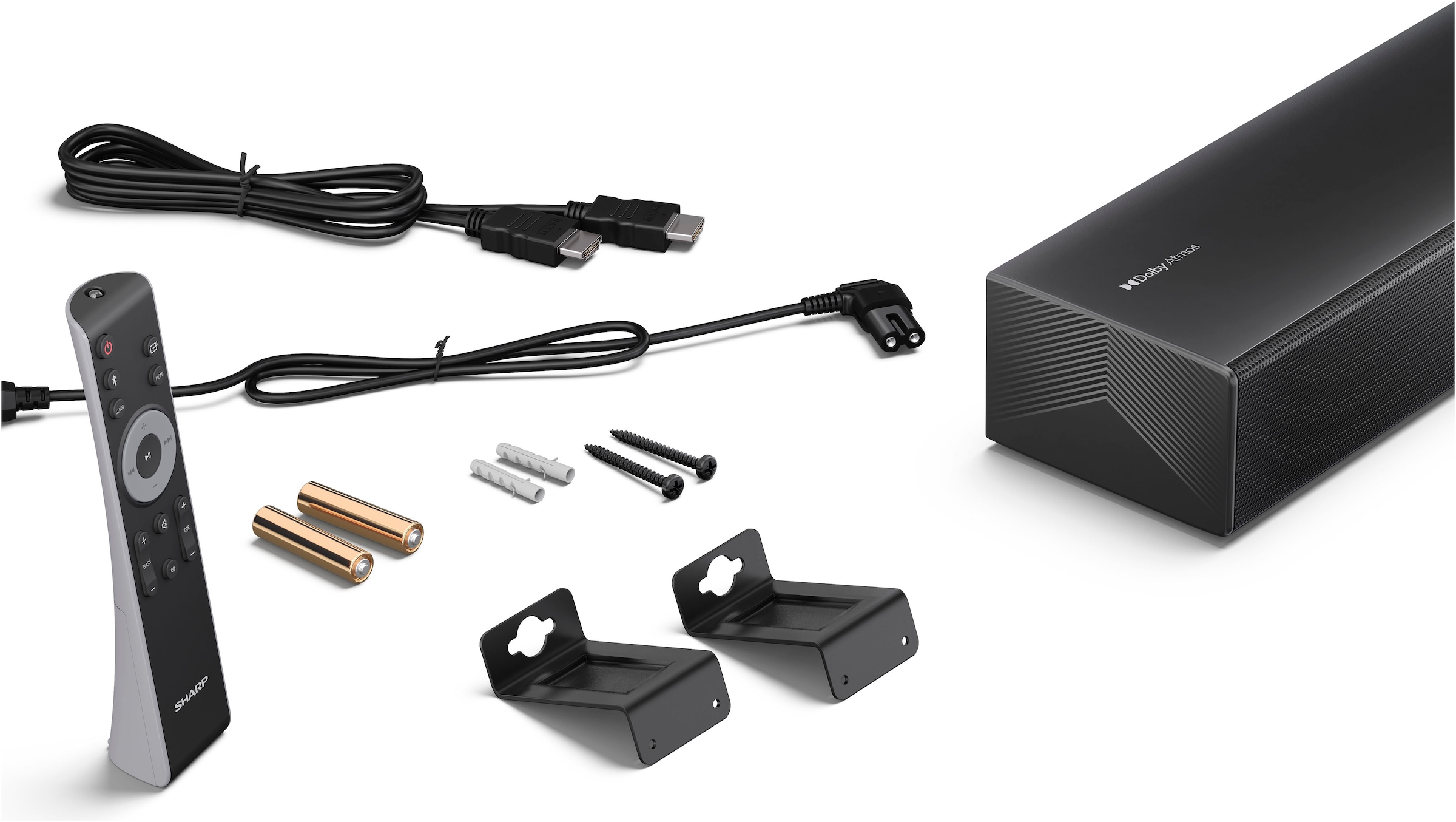 Sharp Soundbar »HT-SB304« Stereo (Bluetooth Lautstärkeregelung | Pairing | USB-Wiedergabe 180 W)