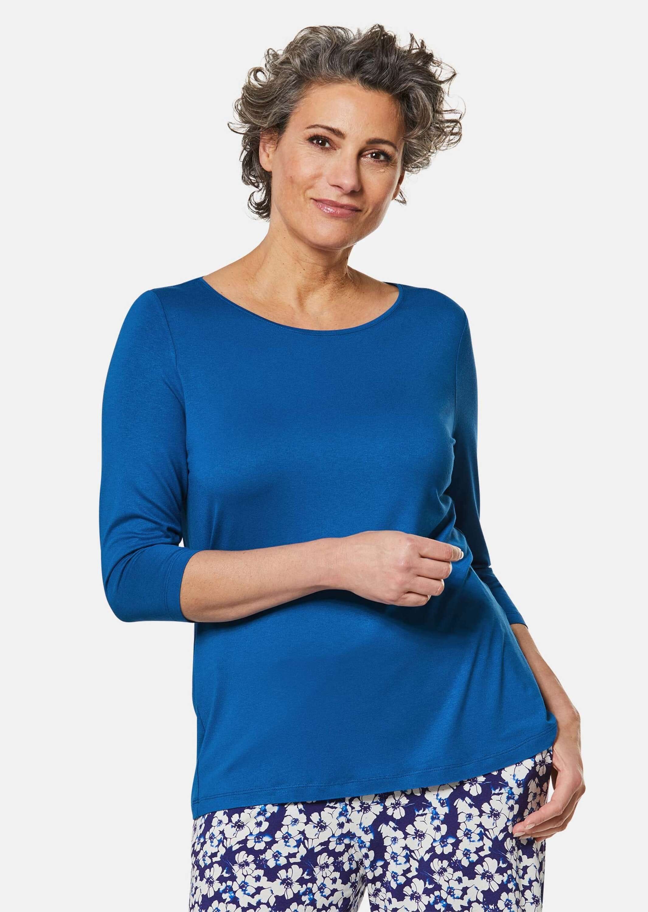 GOLDNER 3/4-Arm-Shirt »Kurzgröße Trageangenehmes Viskoseshirt mit Elasthan« Ohne
