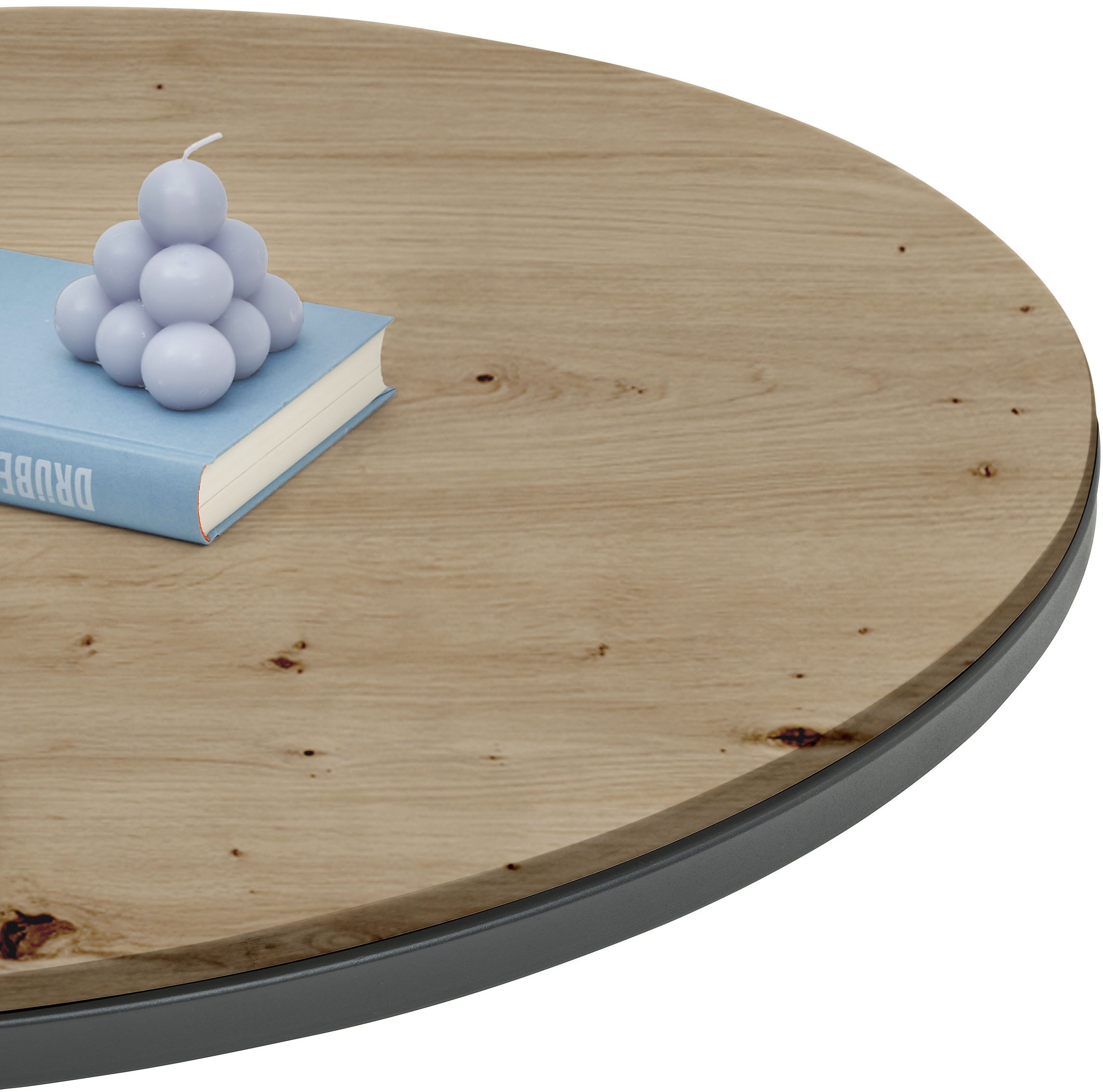 Stolkom Couchtisch »Gino 2 Ø/H 80x75 cm & 60x40 cm« 1 Stk. tlg. 2er Set, 15mm MDF,PVC-Beschichtung