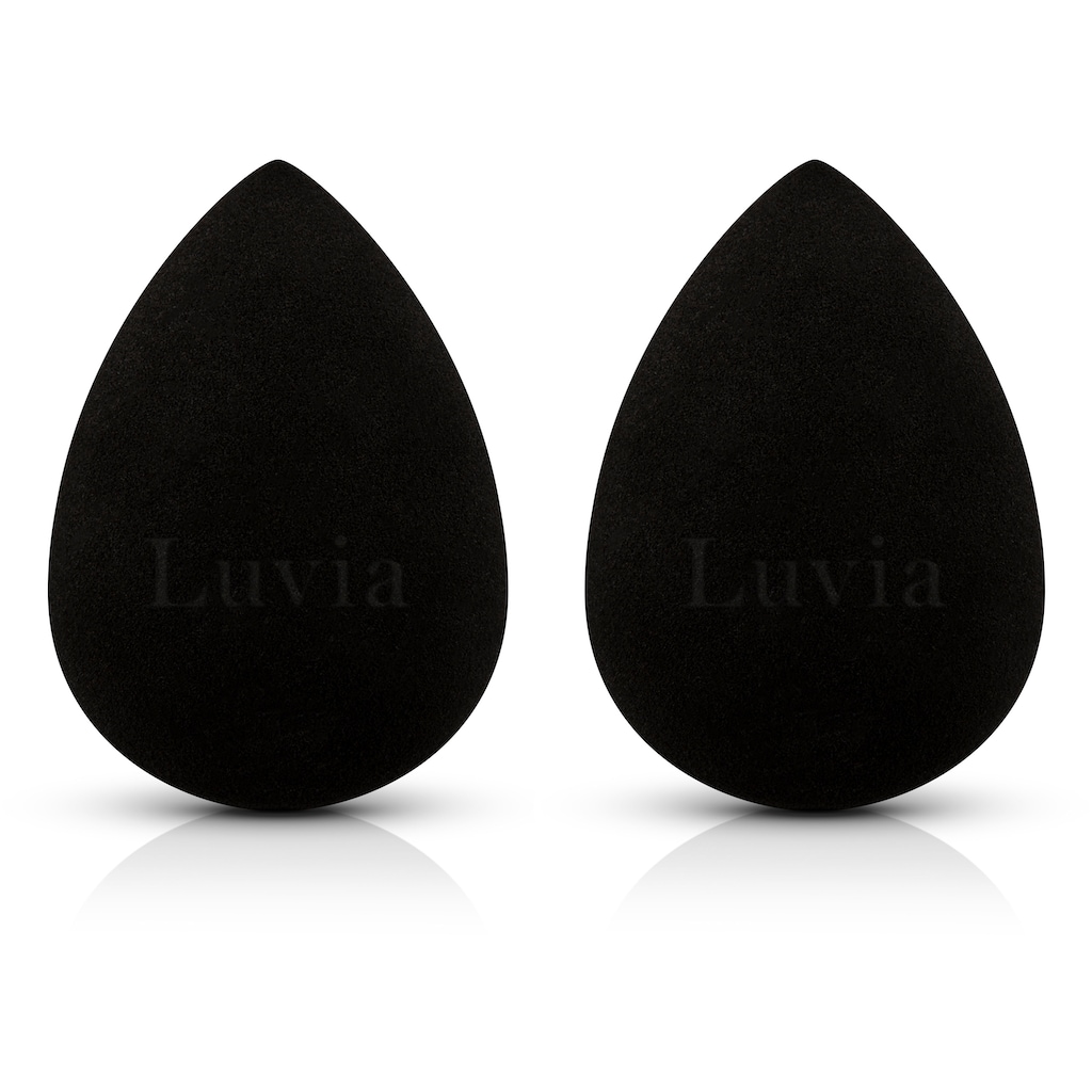 Luvia Cosmetics Make-up Schwamm »Make-up Blending Sponge Set-Black«, (2 tlg.)
