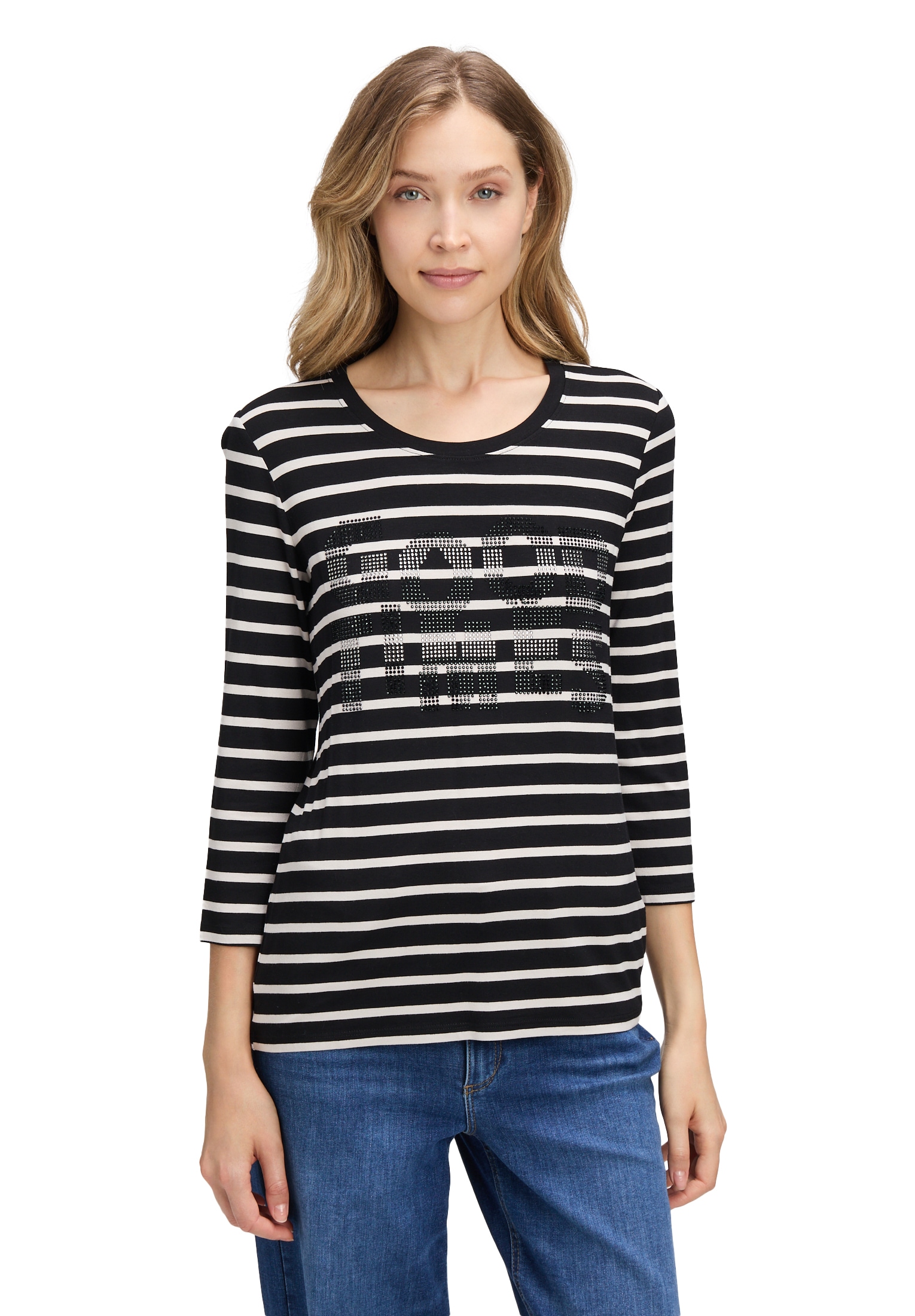 Betty Barclay Langarmshirt »Ringelshirt mit Schmucksteinen«