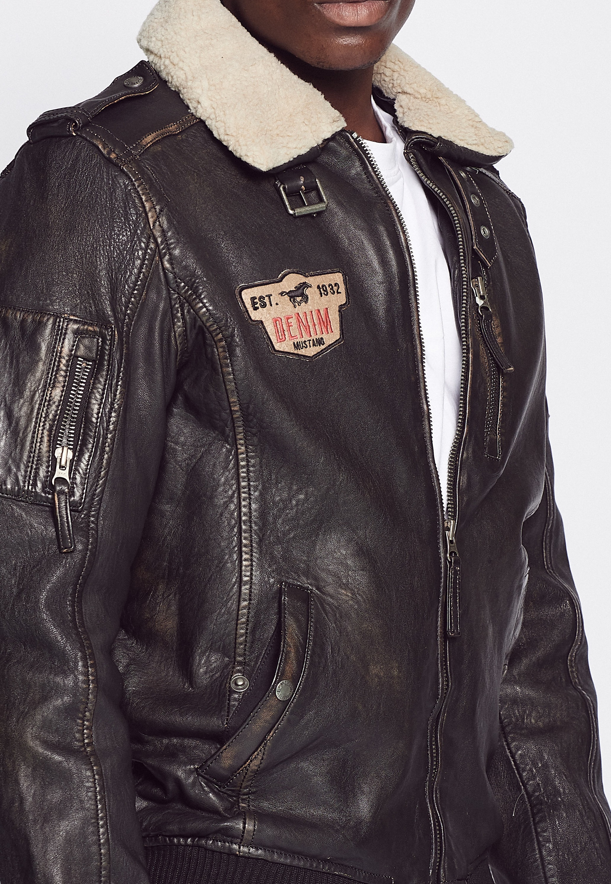 MUSTANG Lederjacke »Lederjacke 31019256«