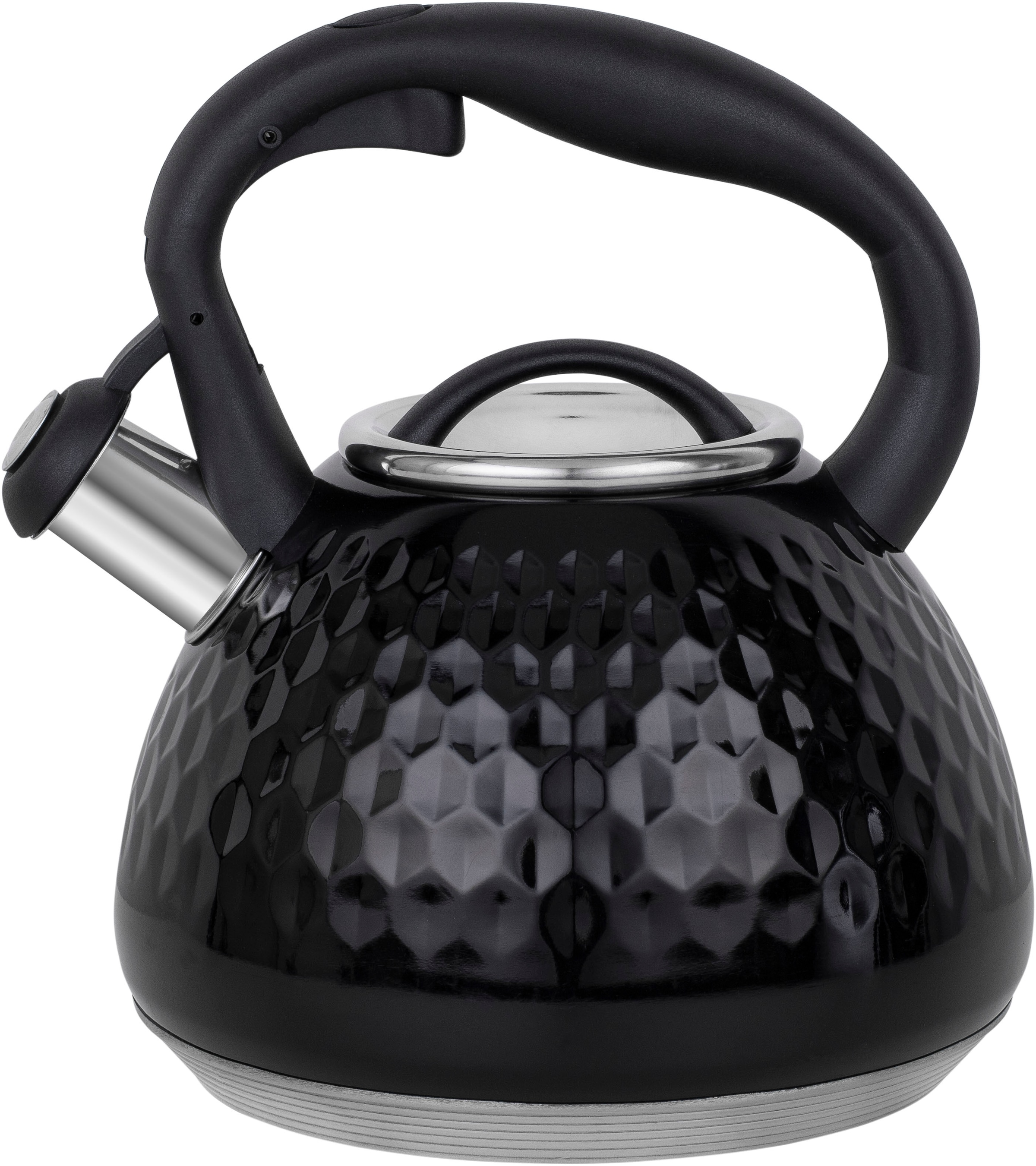 RESTO Kitchenware Wasserkessel »Aries, Flötenkessel 2,7 l, mit 3D-Design, im Geschenkkarton« 1 Stk. tlg. Edelstahl