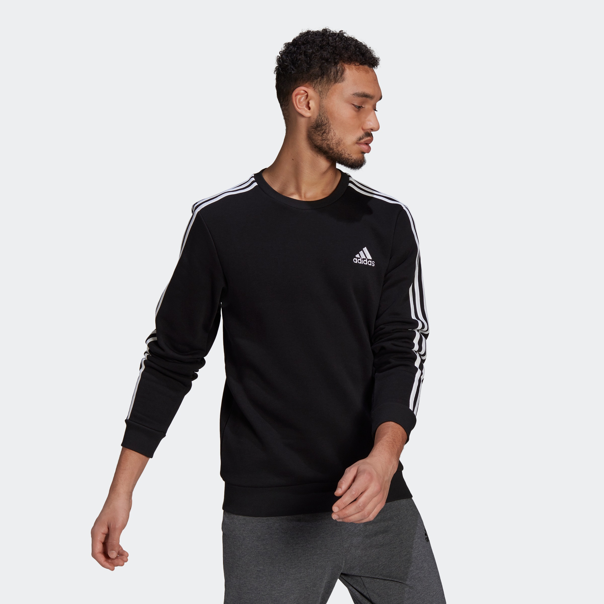 adidas Performance Sweatshirt »ESSENTIALS FLEECE 3-STREIFEN«