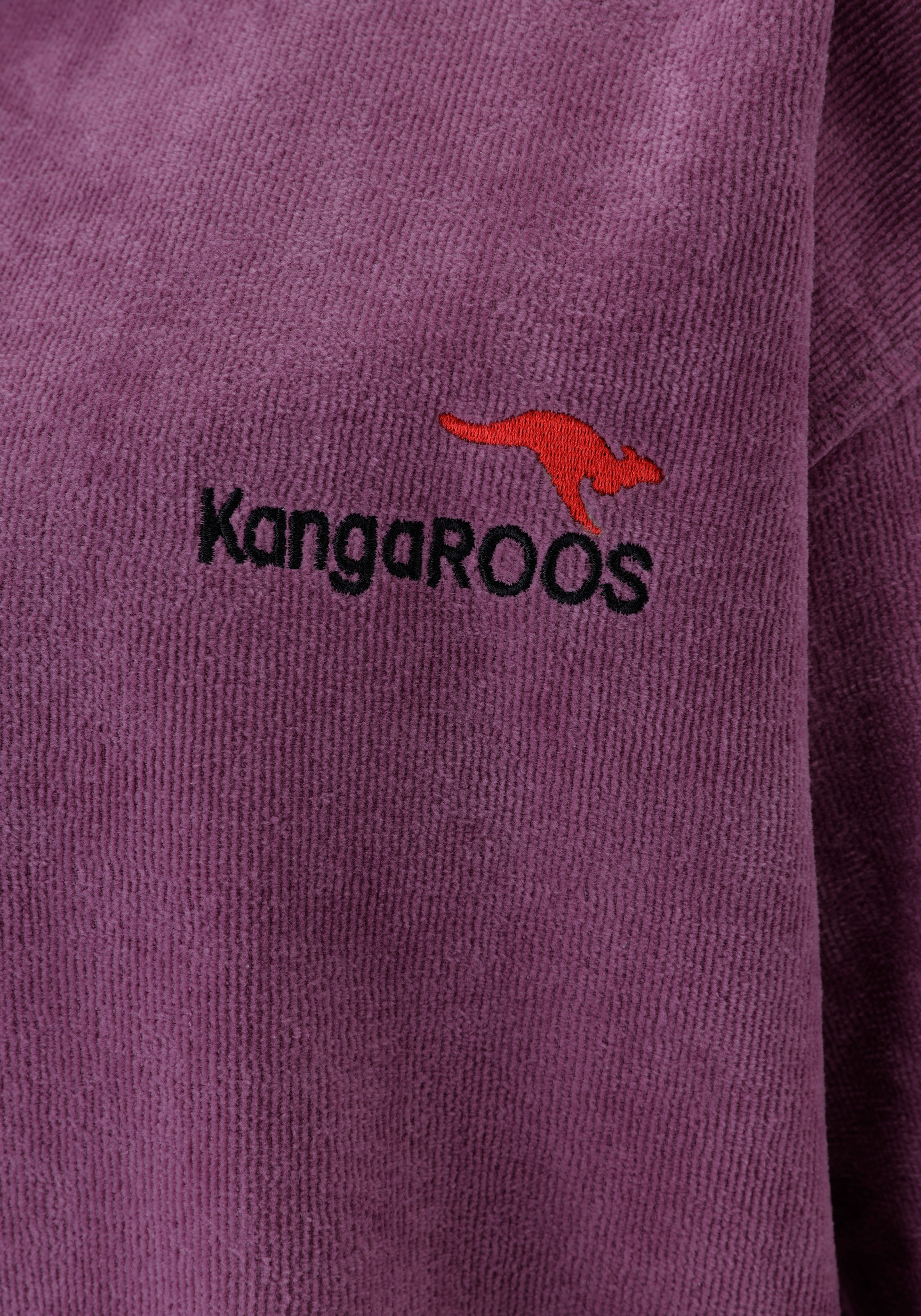 KangaROOS Badeponcho »Summer, ideal für Sauna, Spa & im Urlaub, Damen & Herren« 1 Stk. Surfponcho, mit Bauchtasche, 100% Baumwolle, Frottee