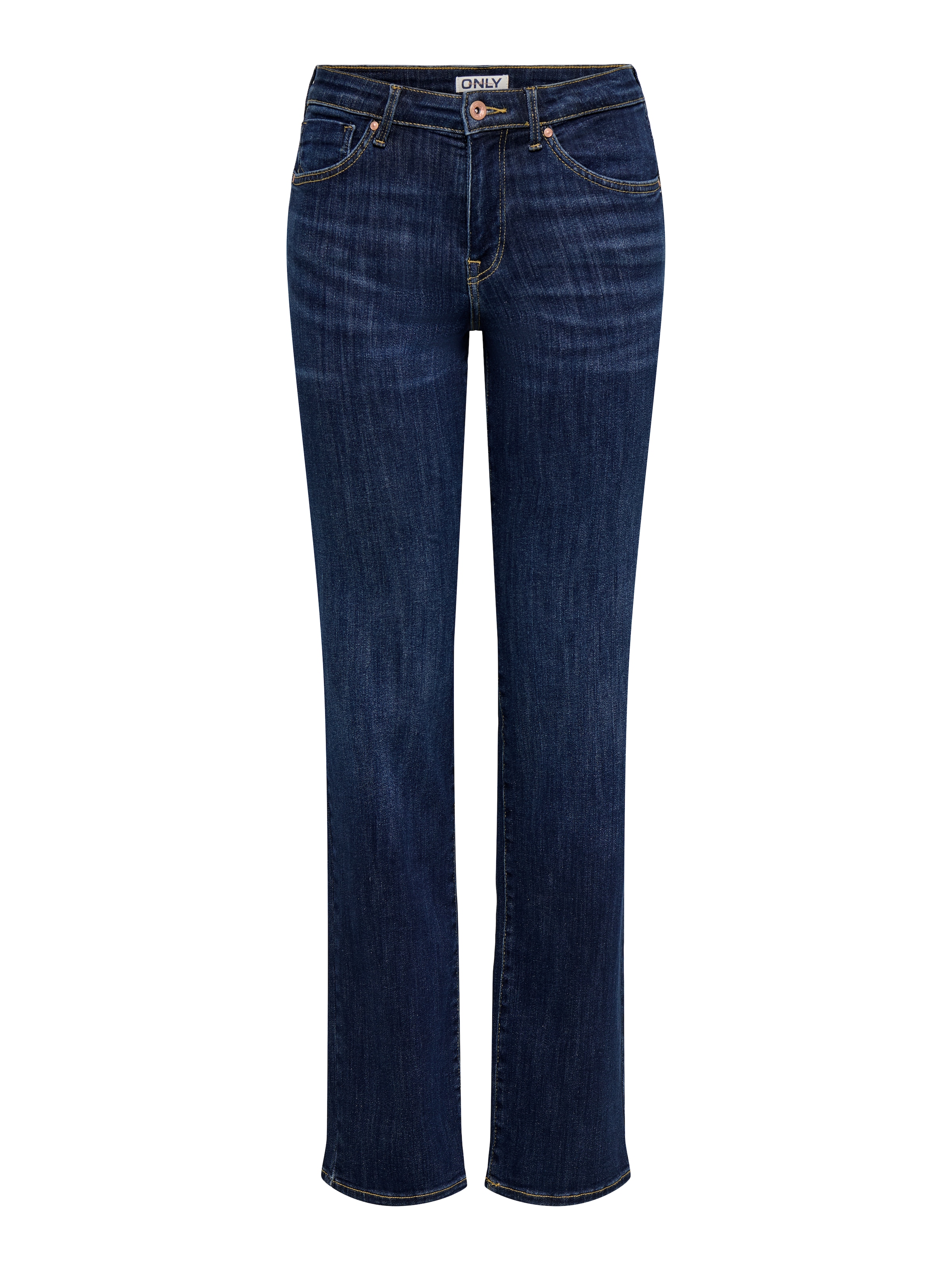 ONLY Slim-fit-Jeans »ONLPOWER MW PUSH UP SLIM STRAIGHT DNM« Baumwollmischung, mid waist, slim fit