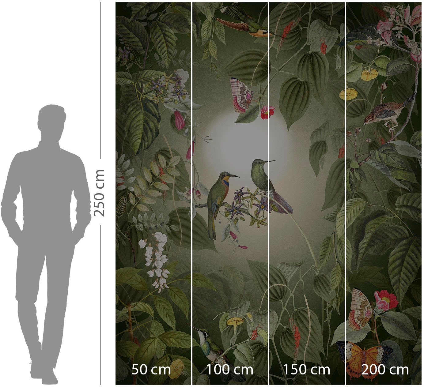 Komar Vliestapete »Digitaldruck Vlies - Wildlife Birds - Größe 200 x 250 cm«, bedruckt, Wohnzimmer, Schlafzimmer