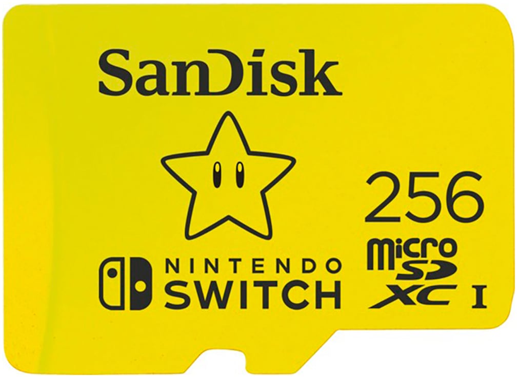 Sandisk Speicherkarte »Nintendo Switch 256 GB«, (Video Speed Class 30 (V30)/UHS Speed Class 3 (U3) 100 MB/s Lesegeschwindigkeit)