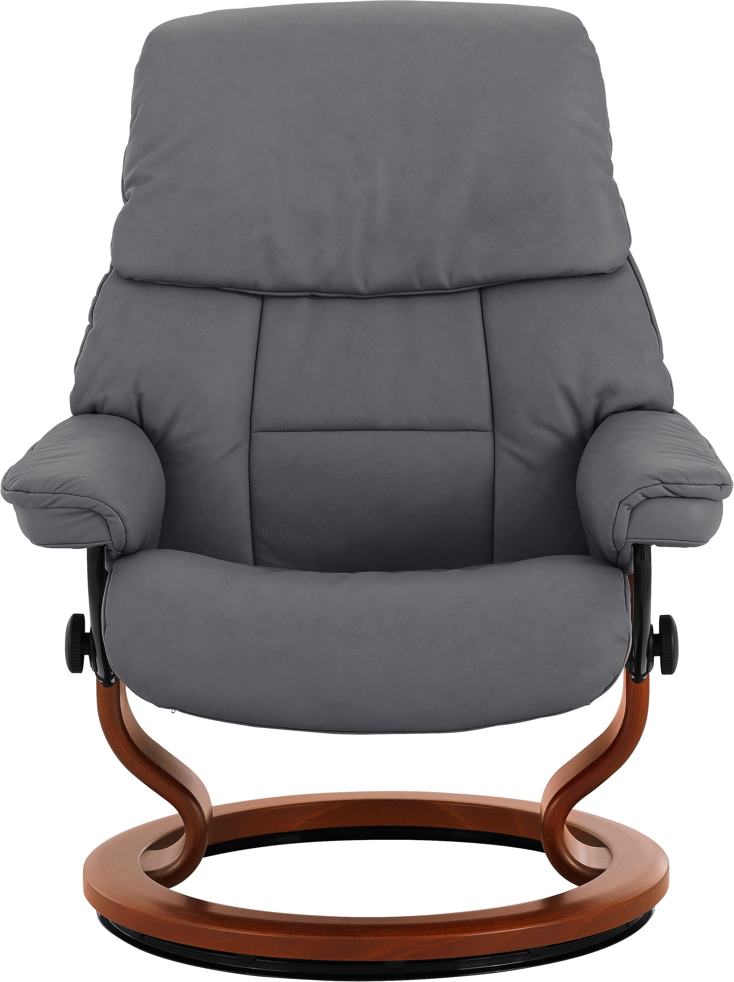 Stressless® Relaxsessel »Ruby« Set, Relaxsessel mit Hocker,  mit Classic Base, Größe M, Gestell Eiche, Wenge, Braun & Schwarz