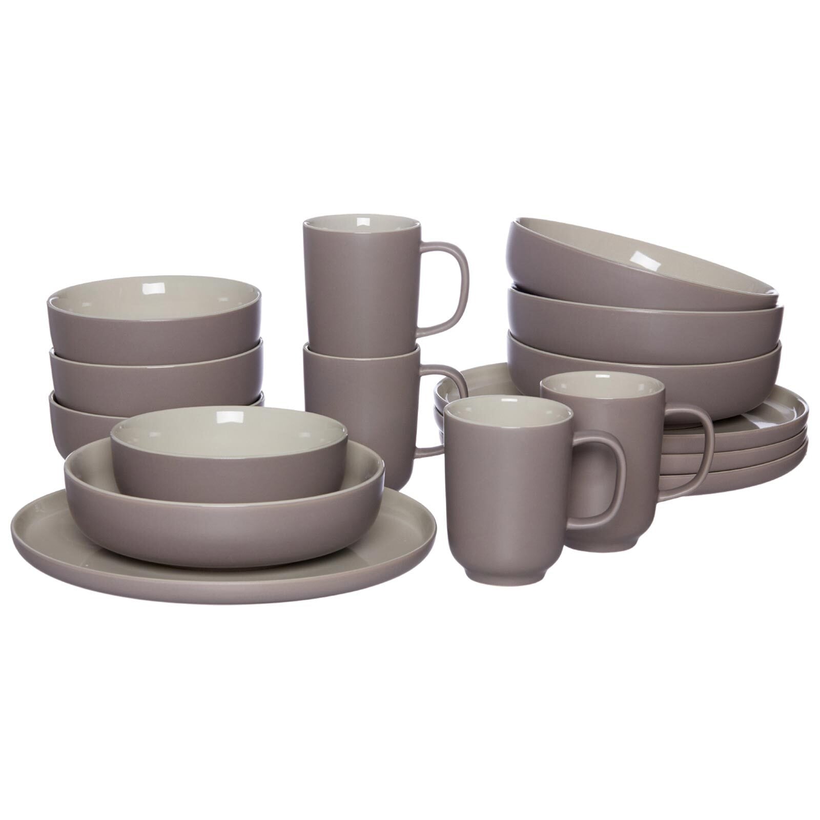 Ritzenhoff & Breker Geschirr-Set »XXL Kombiservice Jasper 32er Set mint-taupe« Spülmaschinengeeignet
