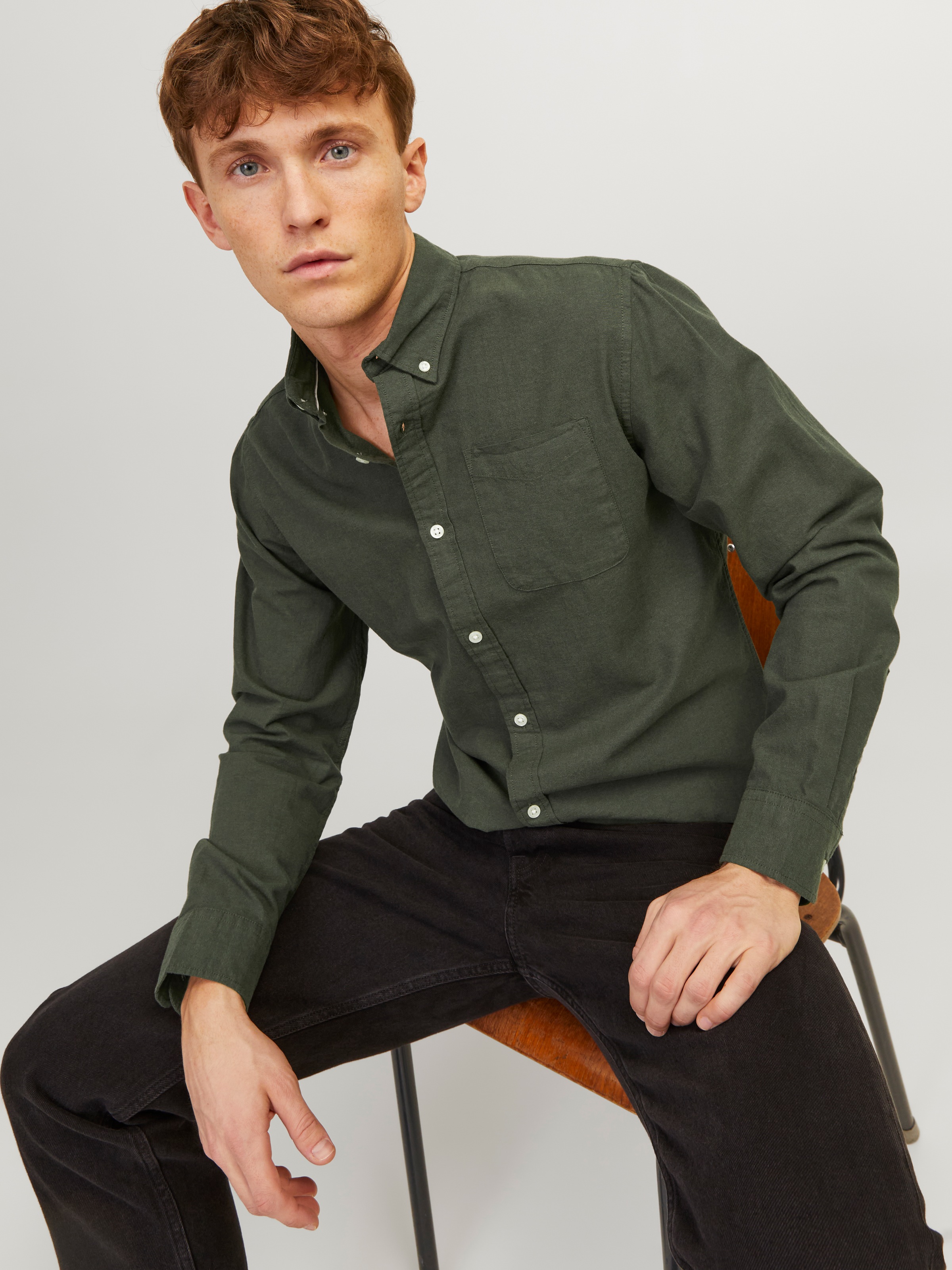 Jack & Jones Langarmhemd »OXFORD SHIRT«
