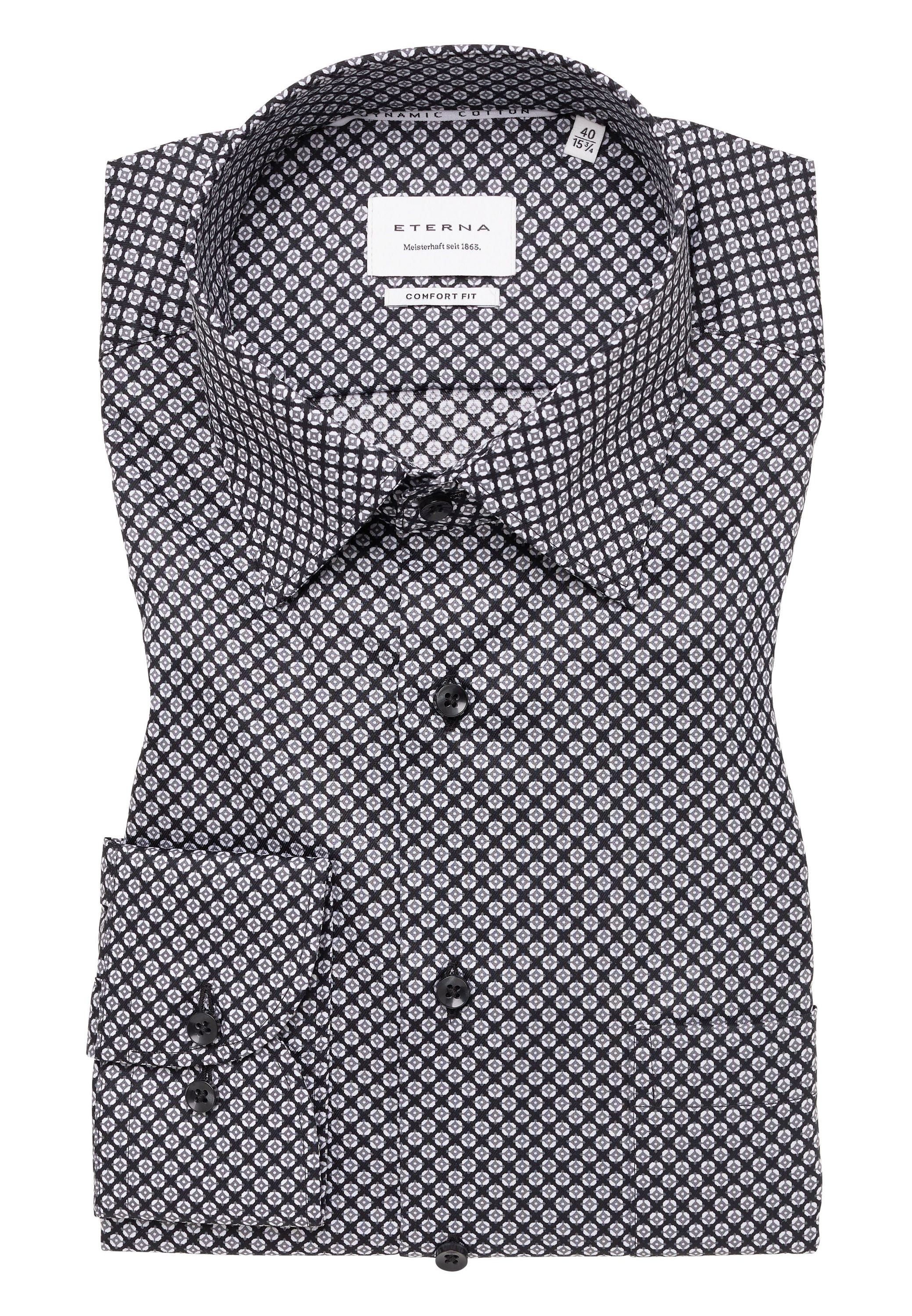 Eterna Langarmhemd »COMFORT FIT« NON IRON (bügelfrei)