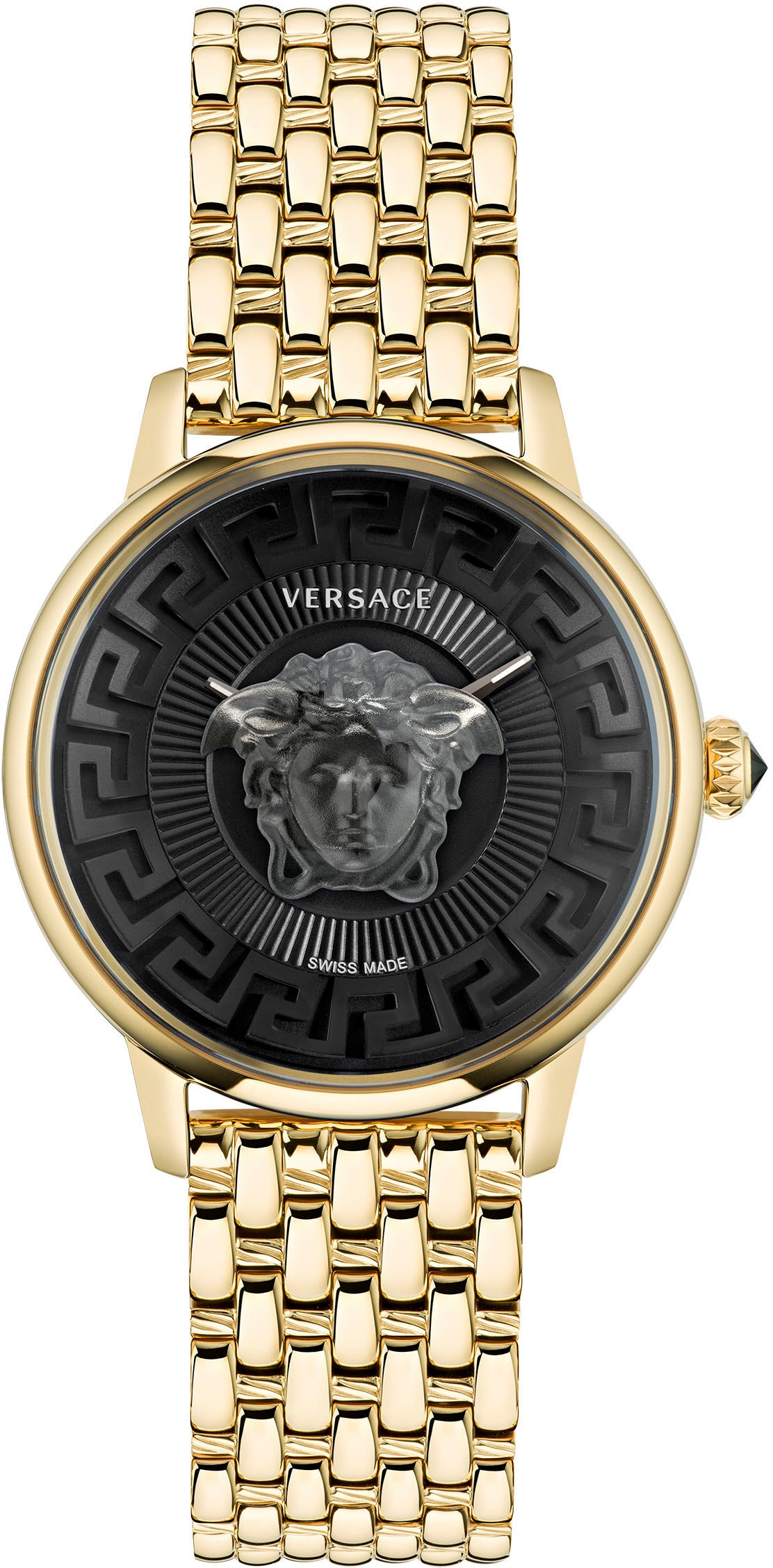 Versace Quarzuhr »MEDUSA ALCHEMY, VE6F00523«, Armbanduhr, Damenuhr, Saphirglas, Swiss Made, Leuchtzeiger