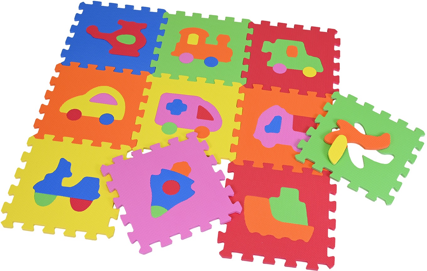 Knorrtoys® Puzzle »Fahrzeuge«, (10 tlg.), Puzzlematte, Bodenpuzzle