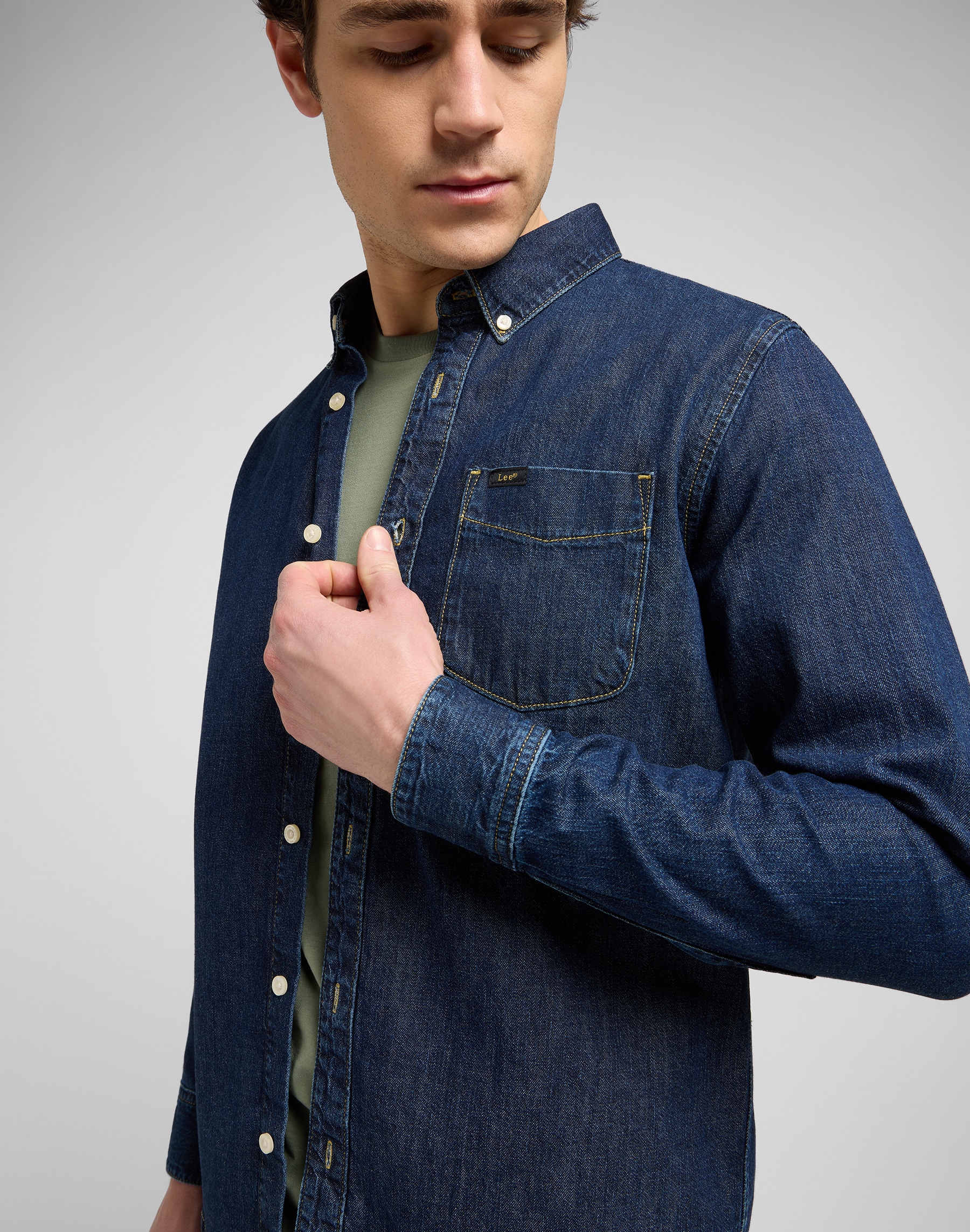Lee® Jeanshemd »LEE BUTTON DOWN«
