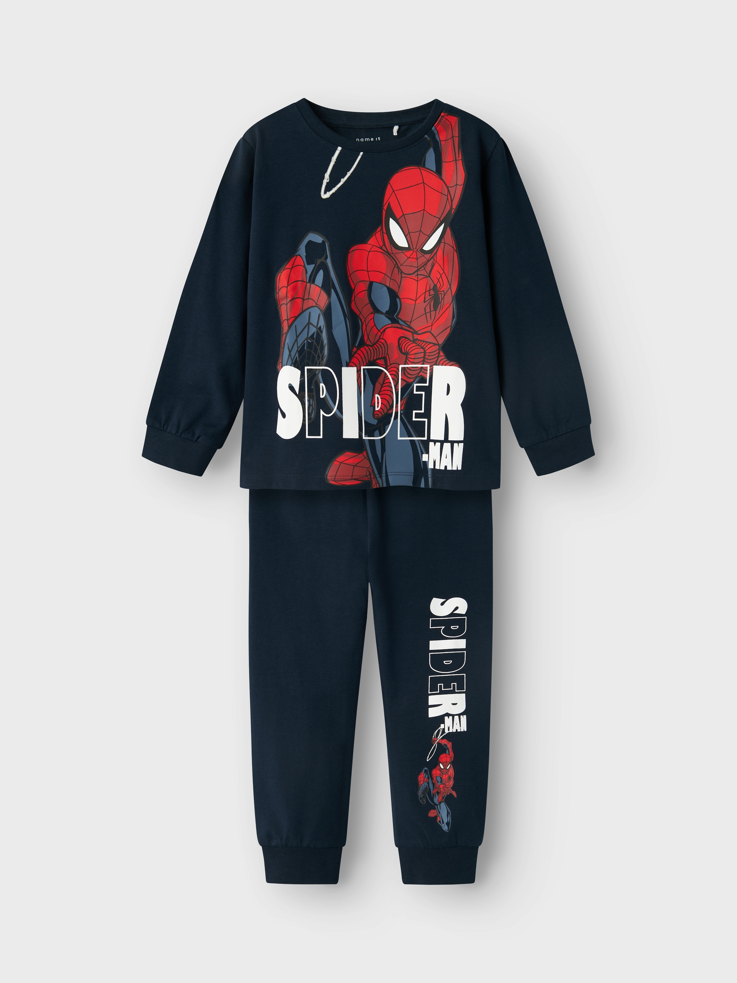 Name It Schlafanzug »NMMALFRED SPIDER LS NIGHTSET NOOS MAR«