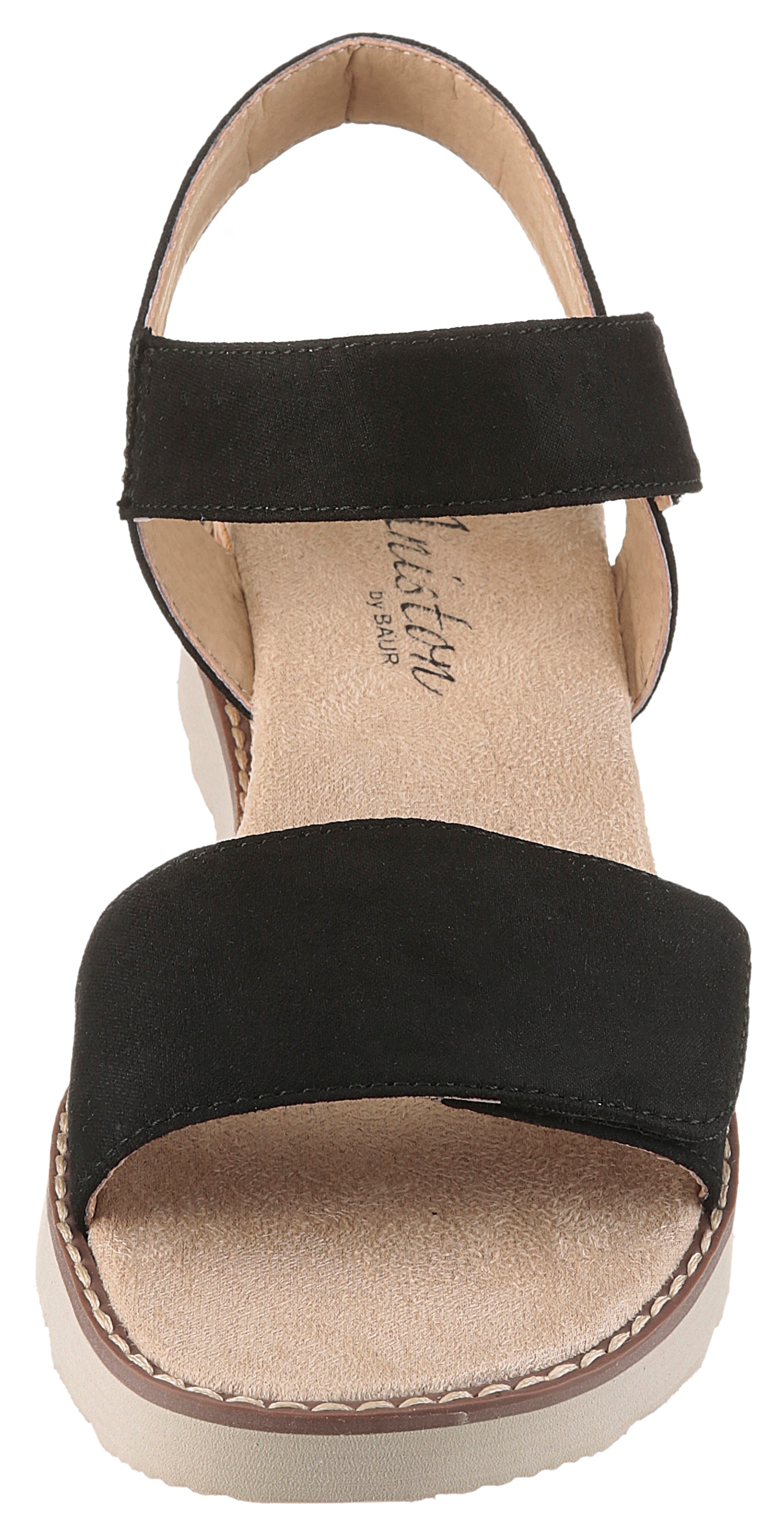 Aniston SHOES Sandale  Sommerschuh, Klettschuh, Keilabsatz - NEUE KOLLEKTION