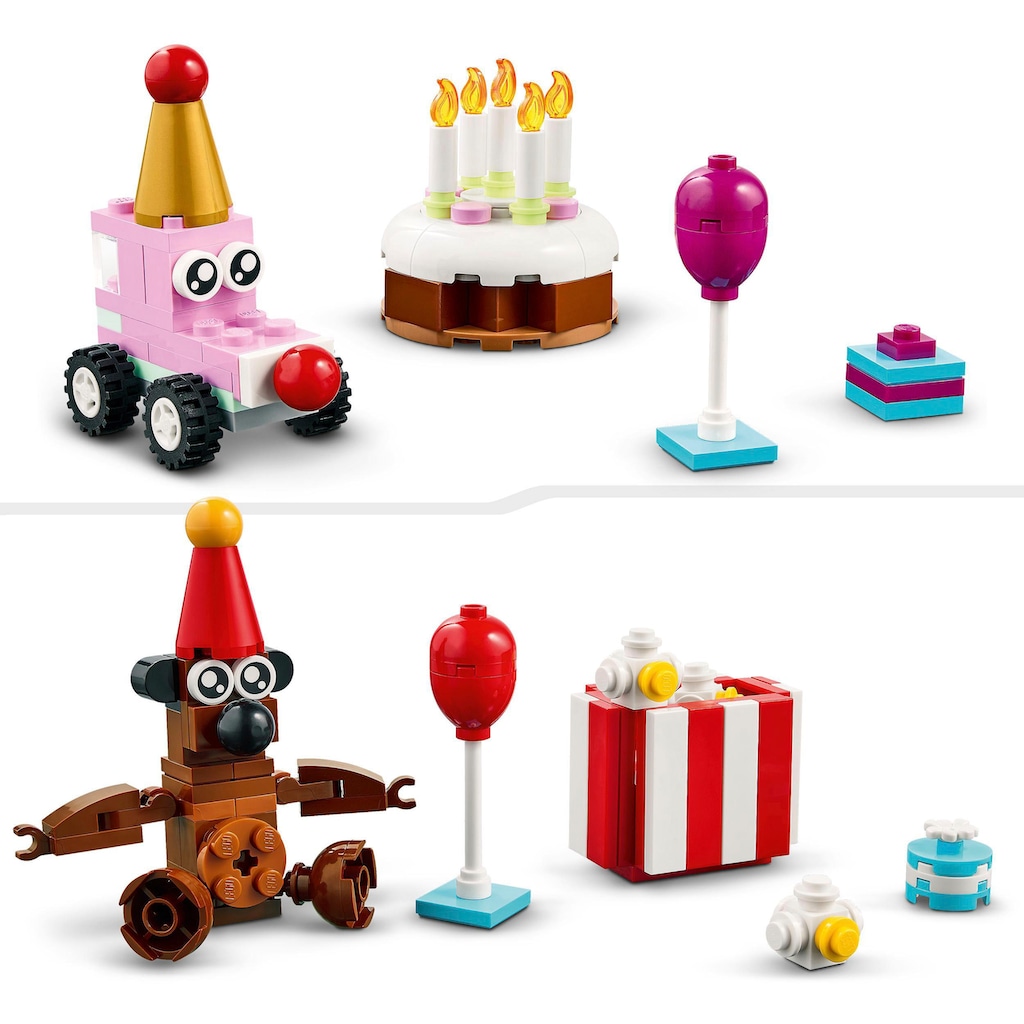 LEGO® Konstruktionsspielsteine »Party Kreativ-Bauset (11029), LEGO® Classic«, (900 St.)