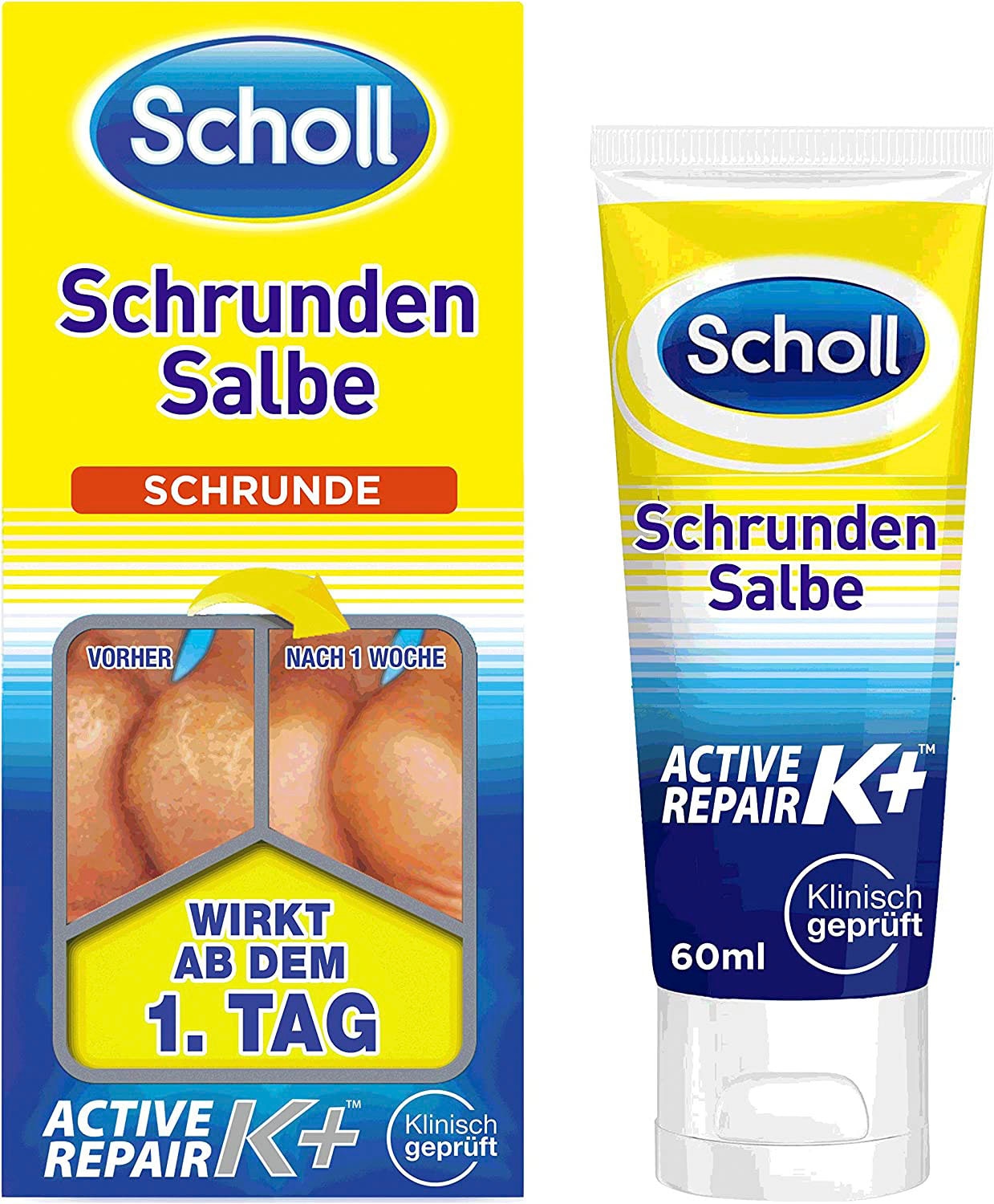 Scholl Fußcreme »Active Repair K+«, Schrunden Salbe