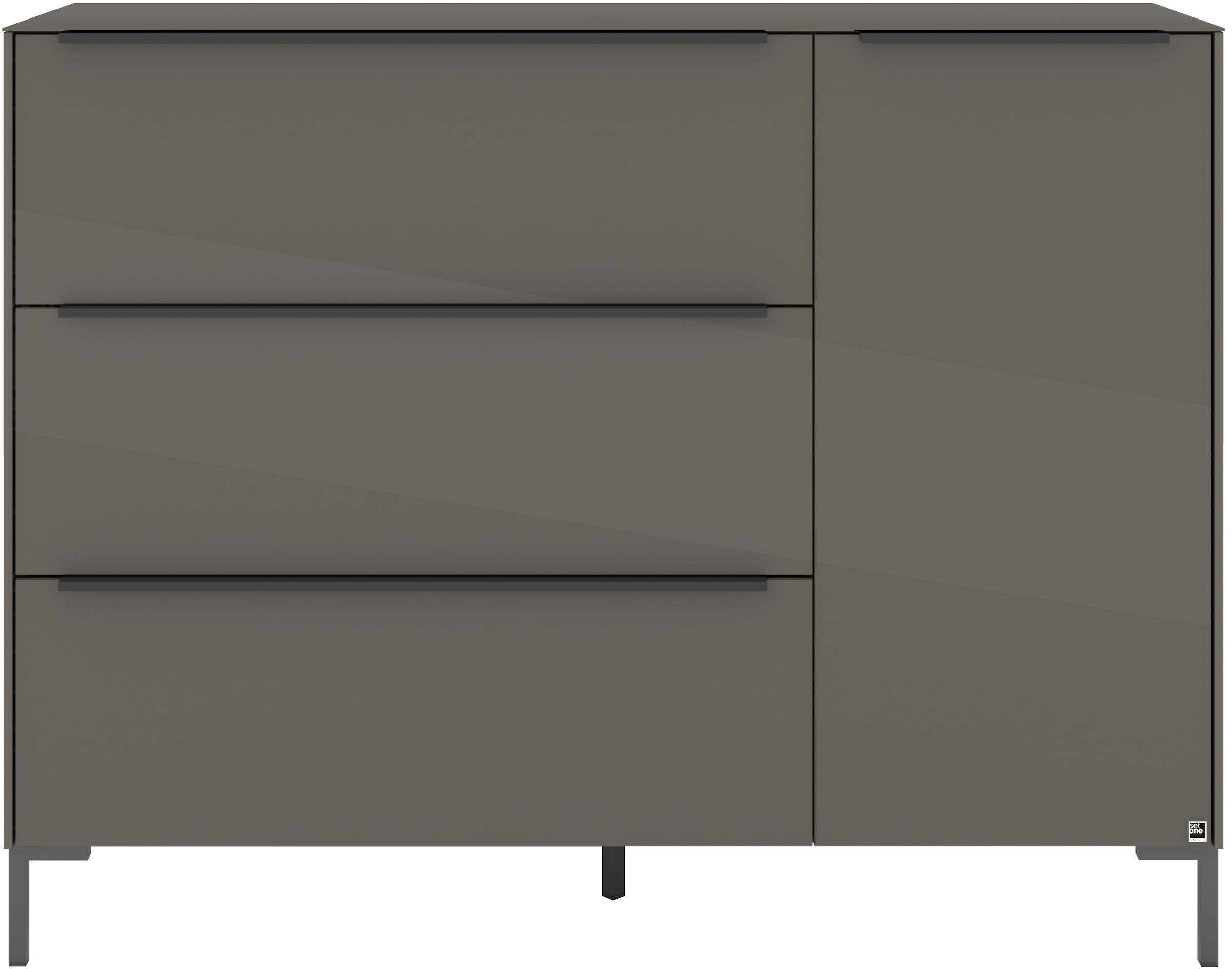 set one by Musterring Sideboard »Reno« 1 Stk. tlg. Mit Winkelfuß in diversen Farben, 108 cm Höhe & Farbauswahl
